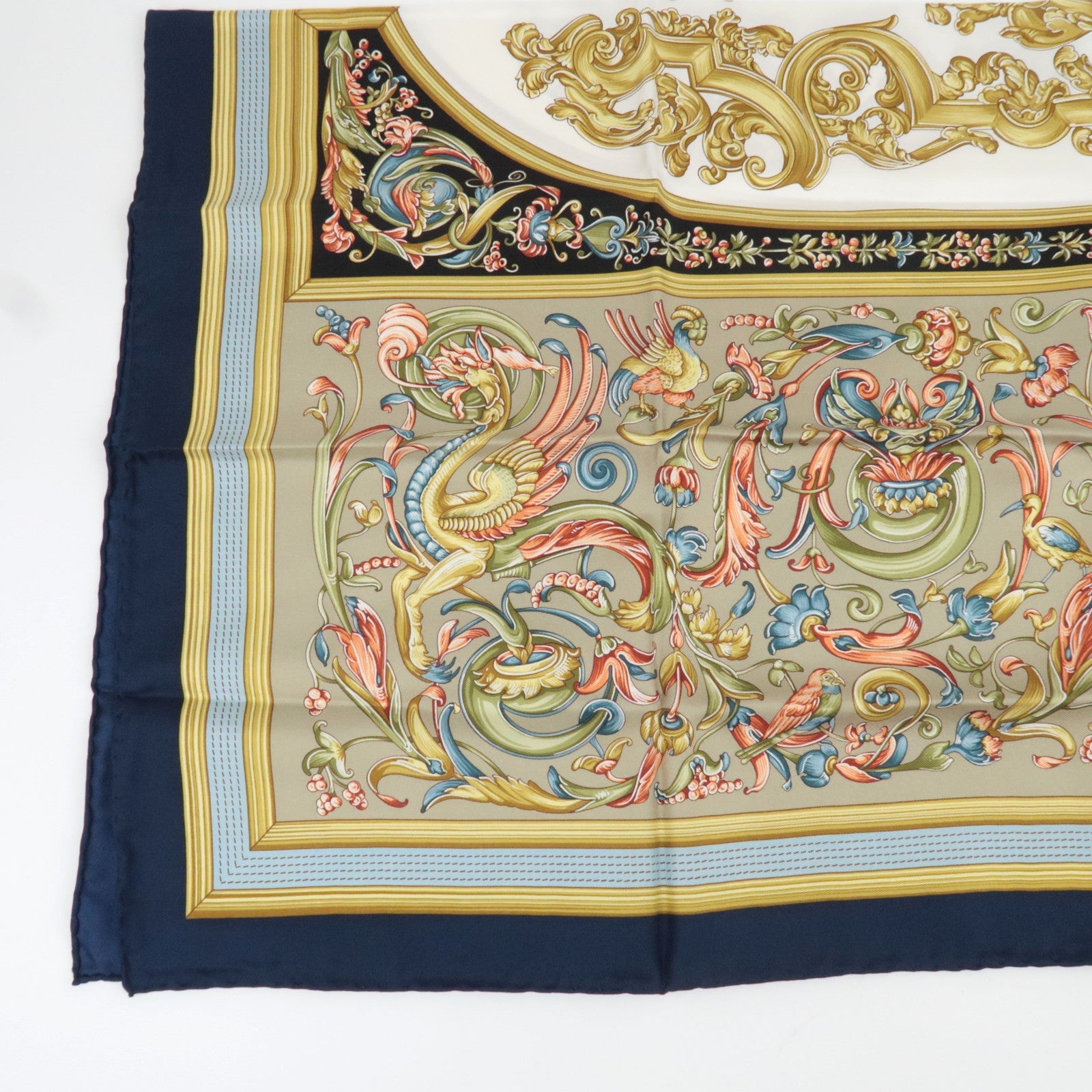 LOEWE Scarf ARTESONADO BARROCO 100% Silk Multicolor