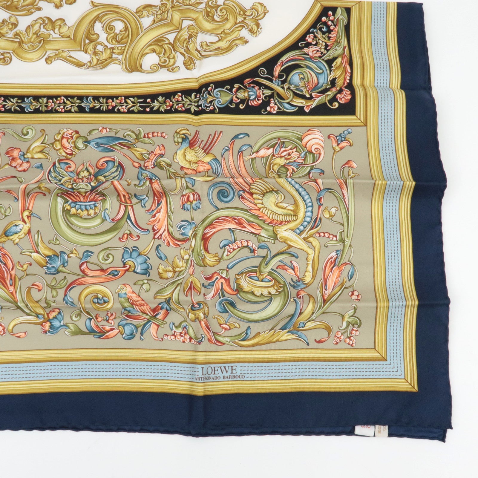 LOEWE Scarf ARTESONADO BARROCO 100% Silk Multicolor