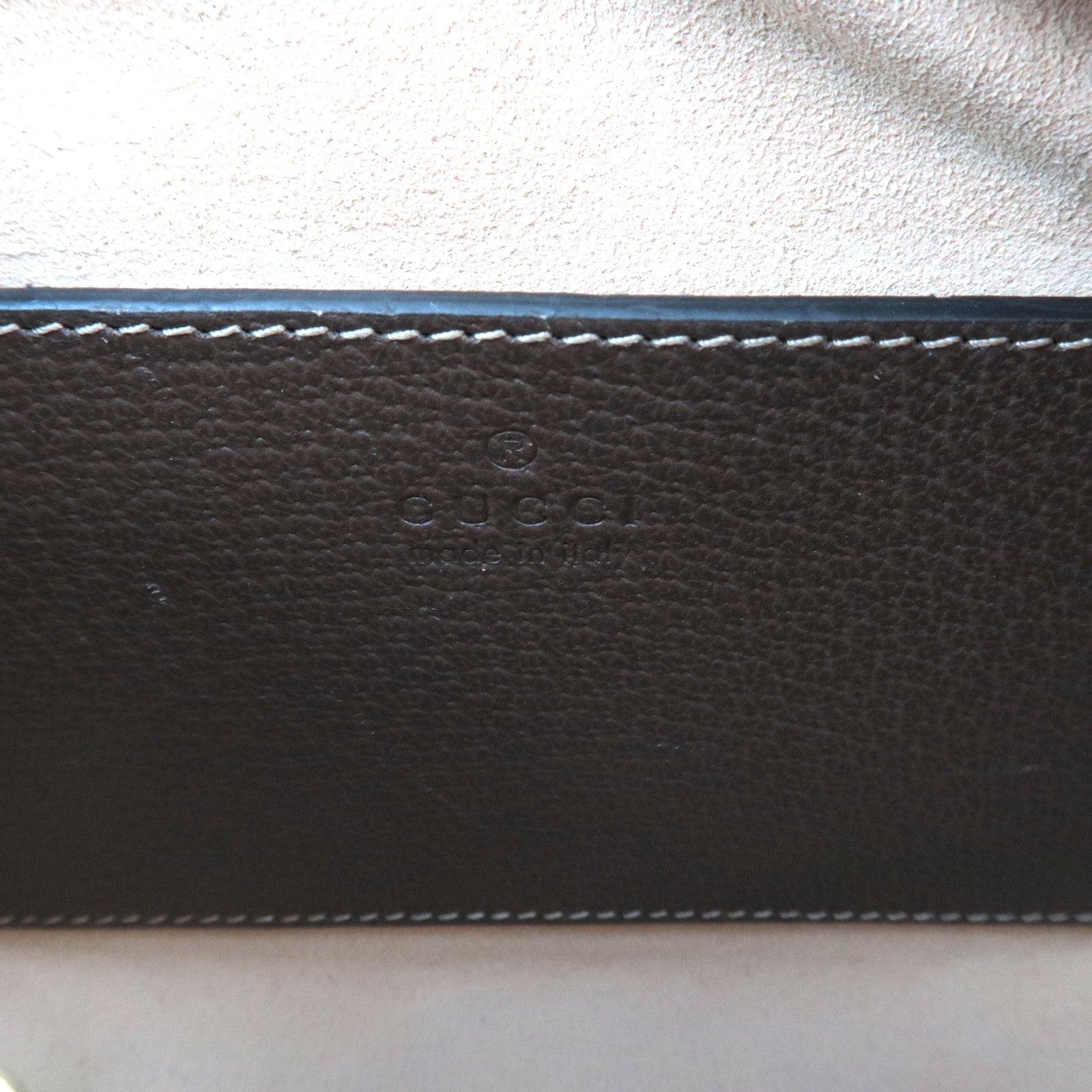 GUCCI Boat Bag Handbag GG Canvas Leather Black 039.1103