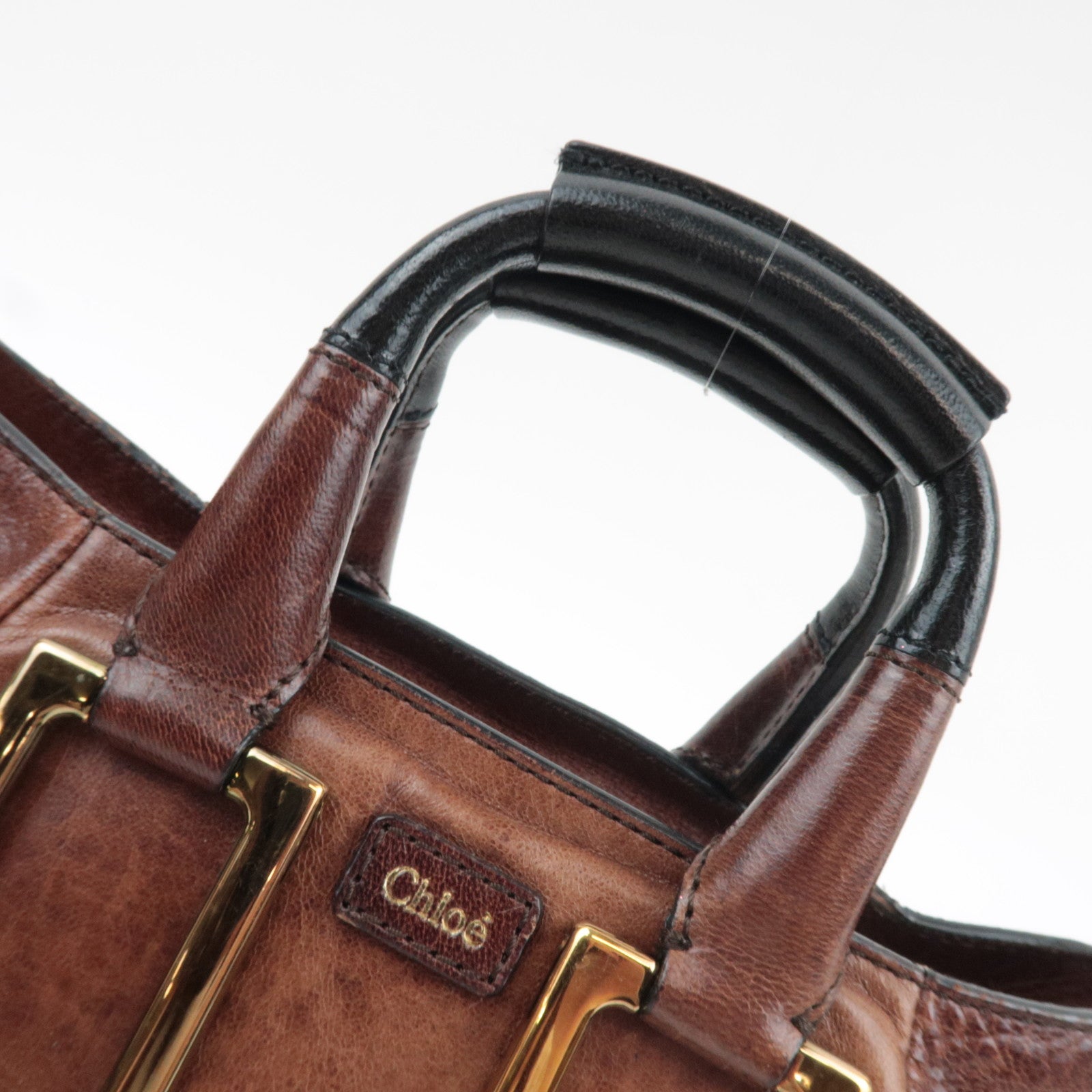 Chloe Ethel 2Way Shoulder Bag Leather Brown *Strap