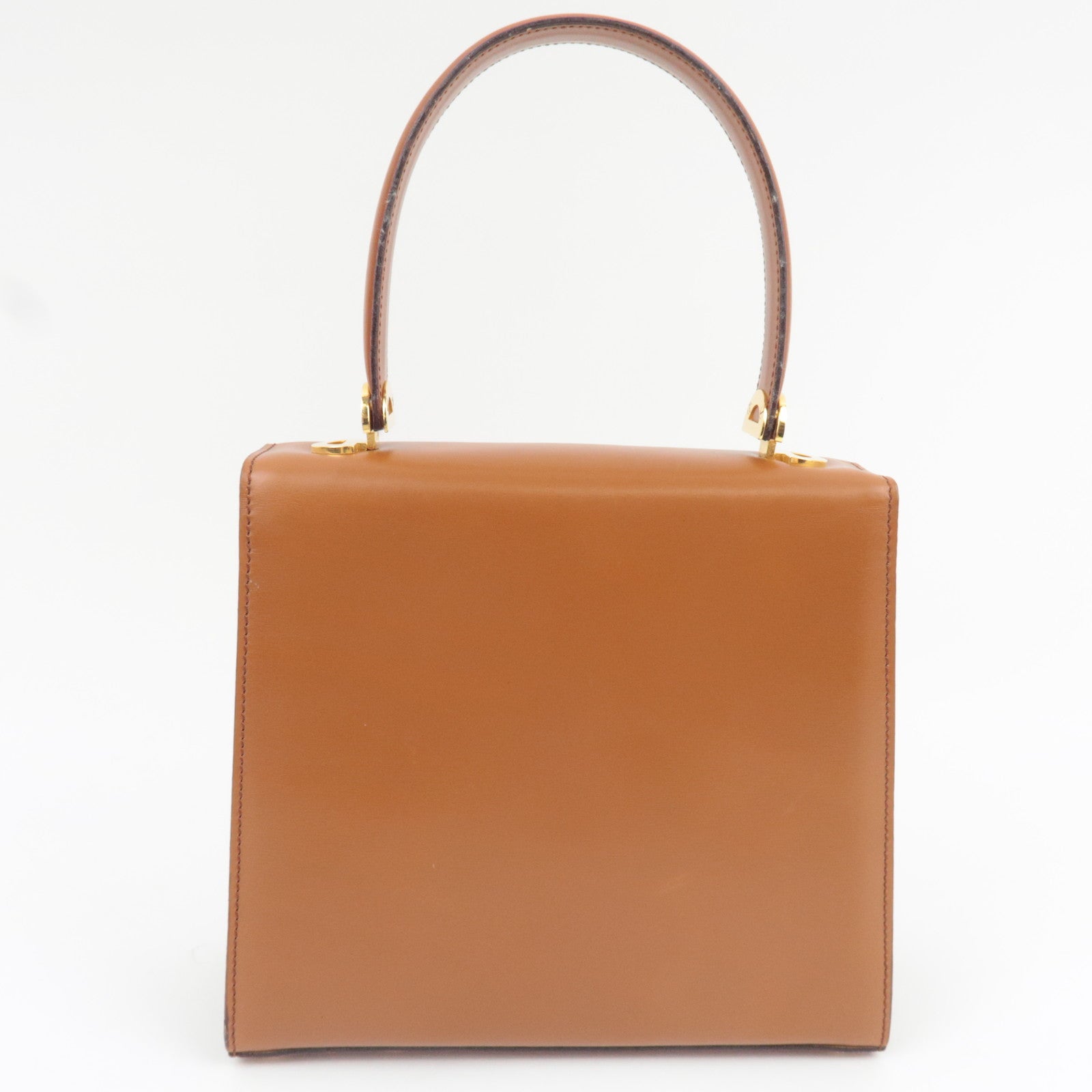 CELINE 2Way Handbag Leather Brown *Strap