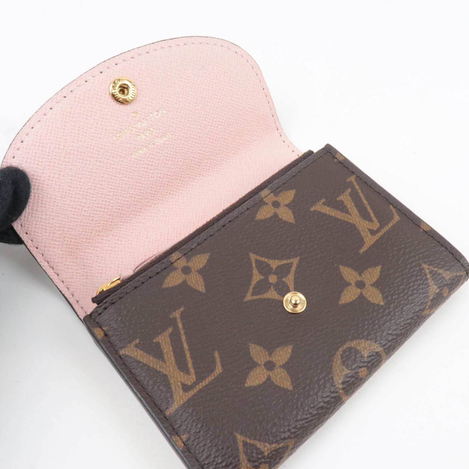 Louis Vuitton Monogram Porte Monnaie Rosalie Small Wallet Rose Ballerine M62361 UB3200