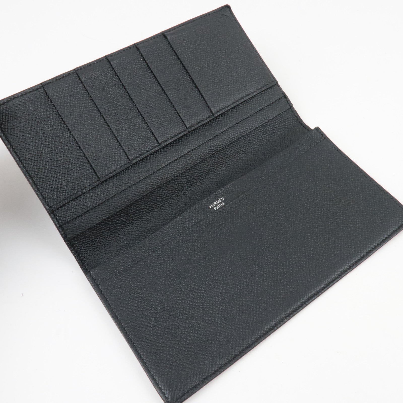 HERMES MC2 Fleming Long Wallet B Stamp (2023) Veau Epsom Black