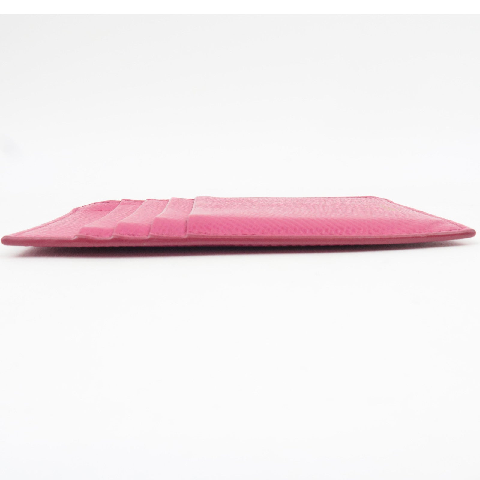 CELINE Fragment Case Card Case Leather Pink