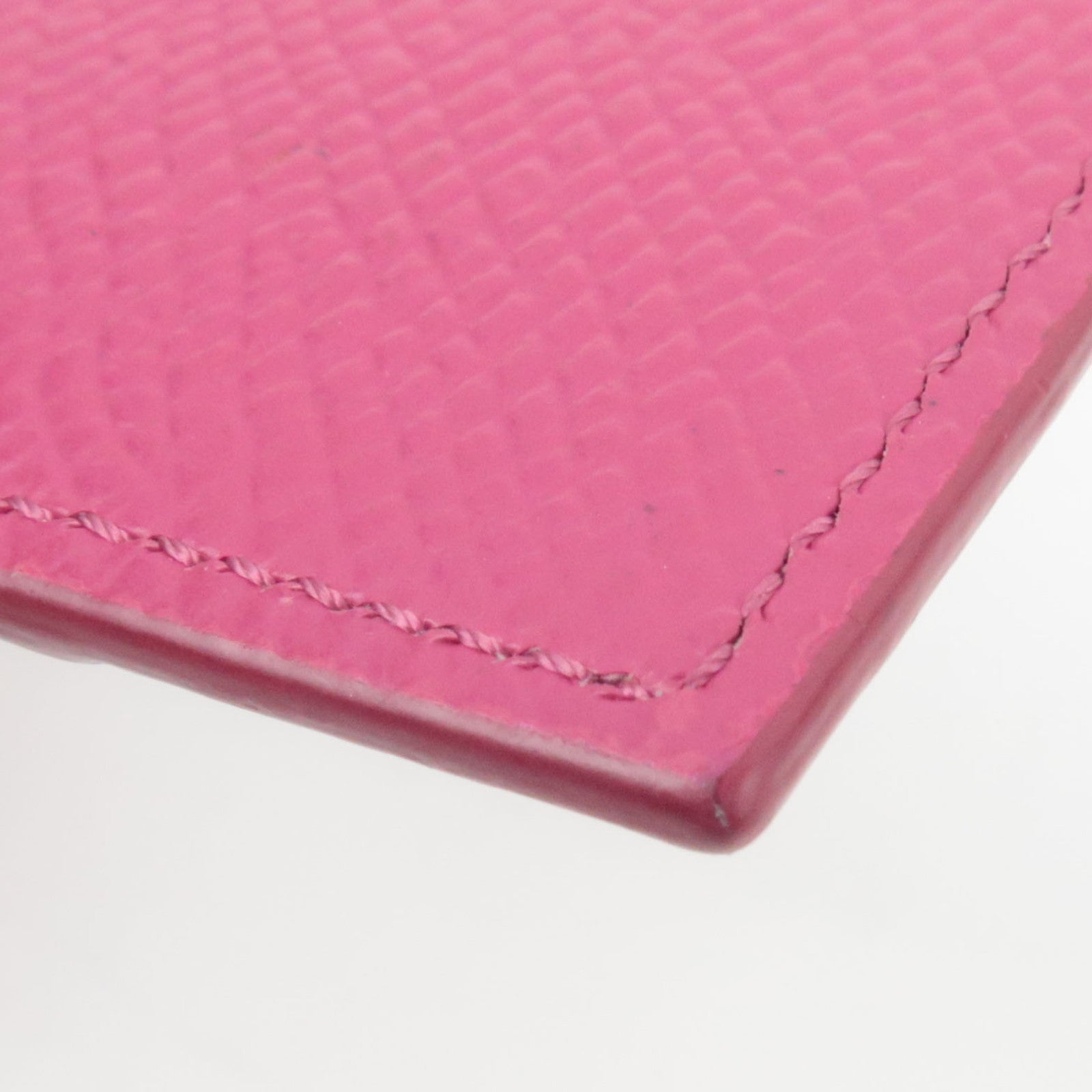 CELINE Fragment Case Card Case Leather Pink