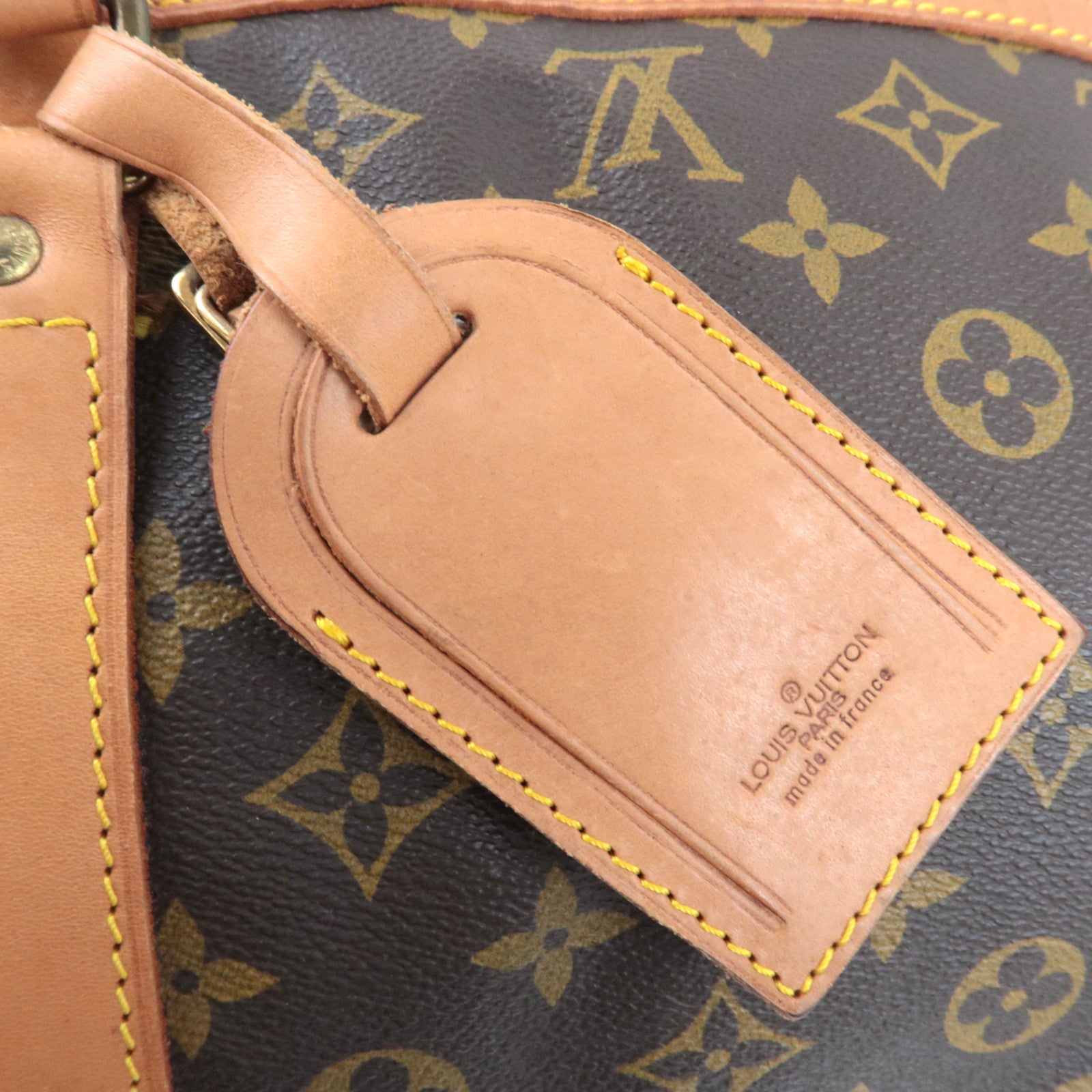 Louis Vuitton Monogram Sac Souple 55 Travel Bag M41622 81VI *Name tag, Poignet