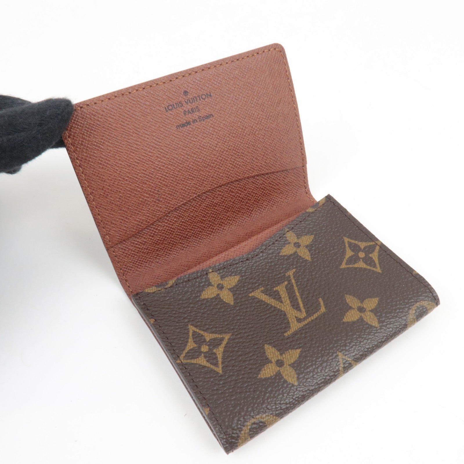 Louis Vuitton Monogram Envelope Carte De Visite Card Case M62920 CA1016 *Dust bag
