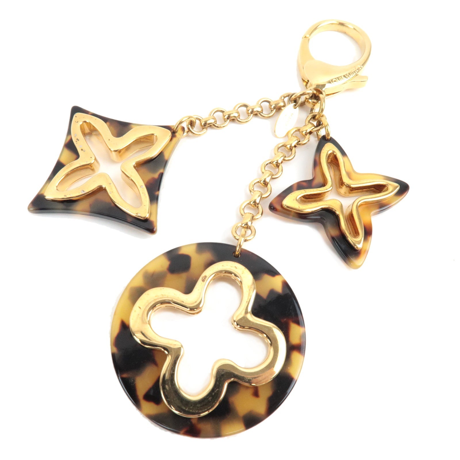 Louis Vuitton Bijoux Sac Insolence Bag Charm Metal Gold Brown M65087 DR0193 80444