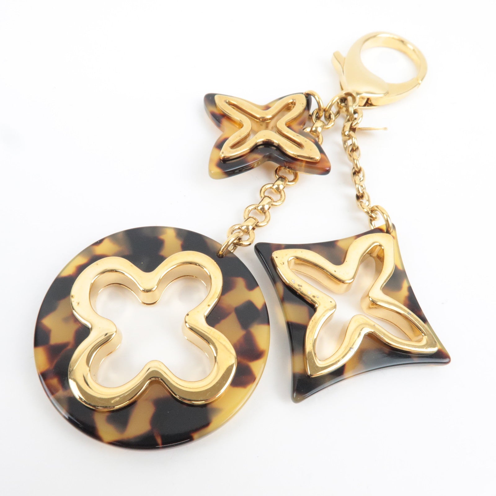 Louis Vuitton Bijoux Sac Insolence Bag Charm Metal Gold Brown M65087 DR0193