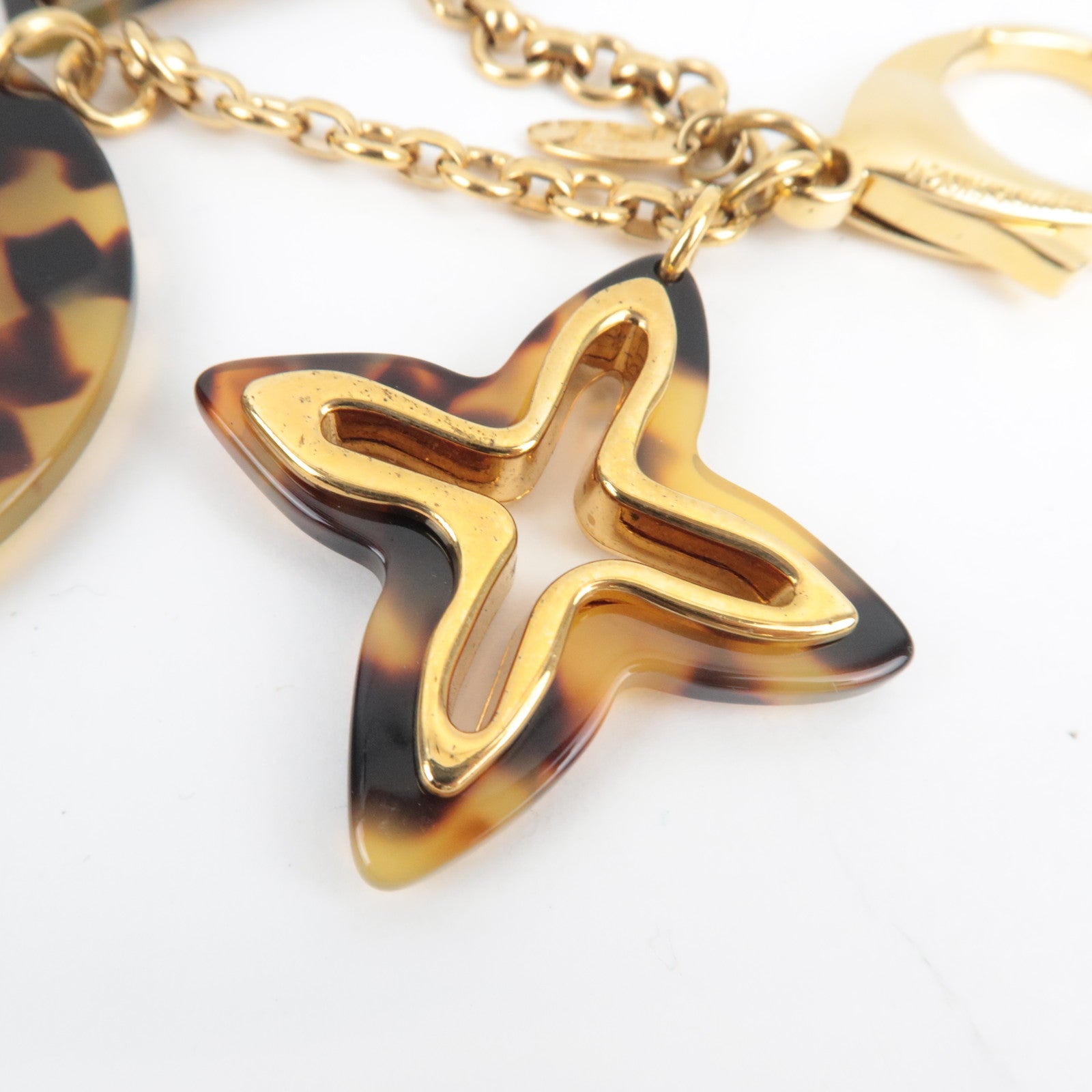 Louis Vuitton Bijoux Sac Insolence Bag Charm Metal Gold Brown M65087 DR0193