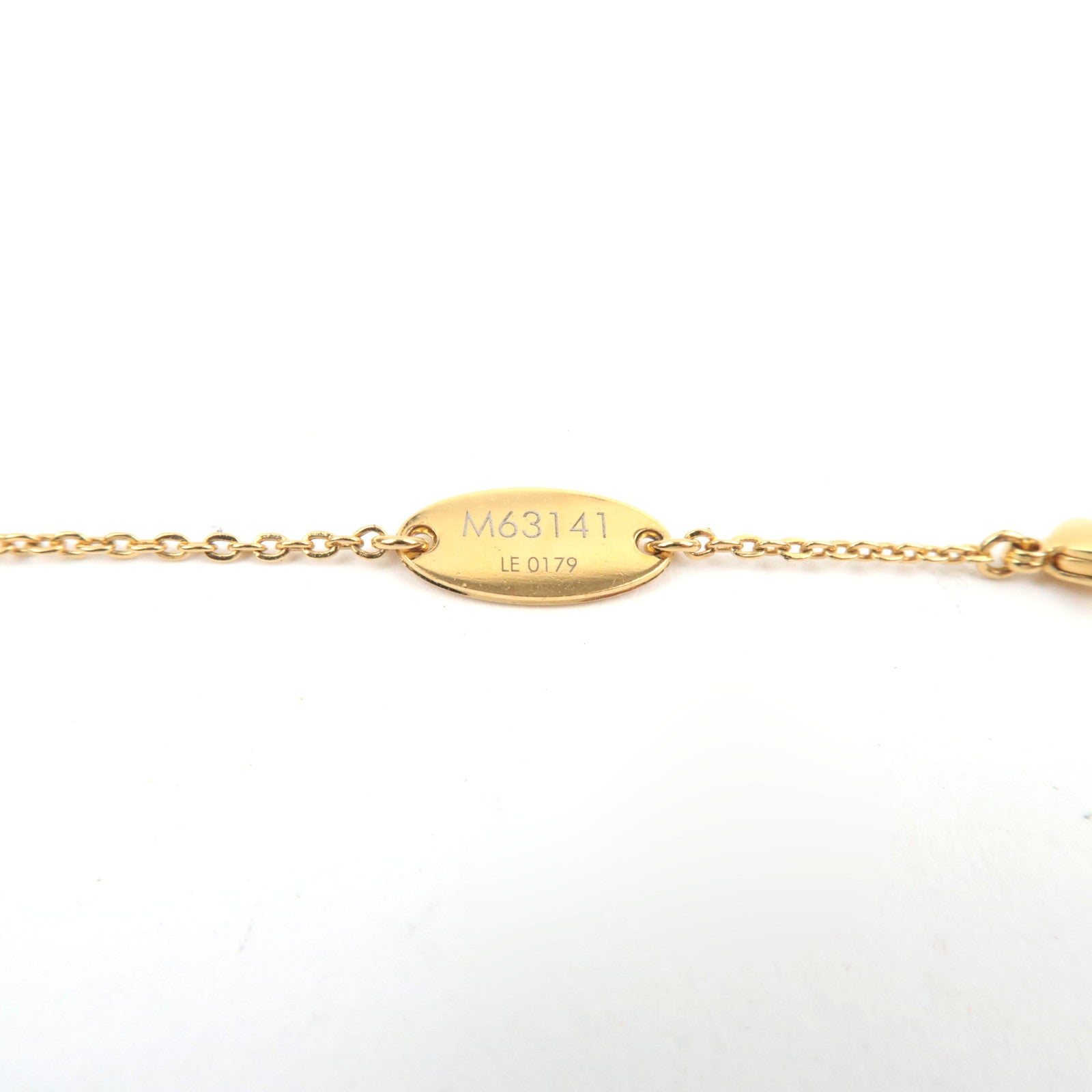 Louis Vuitton Nanogram Necklace Metal Gold Silver M63141 LE0179 *Box