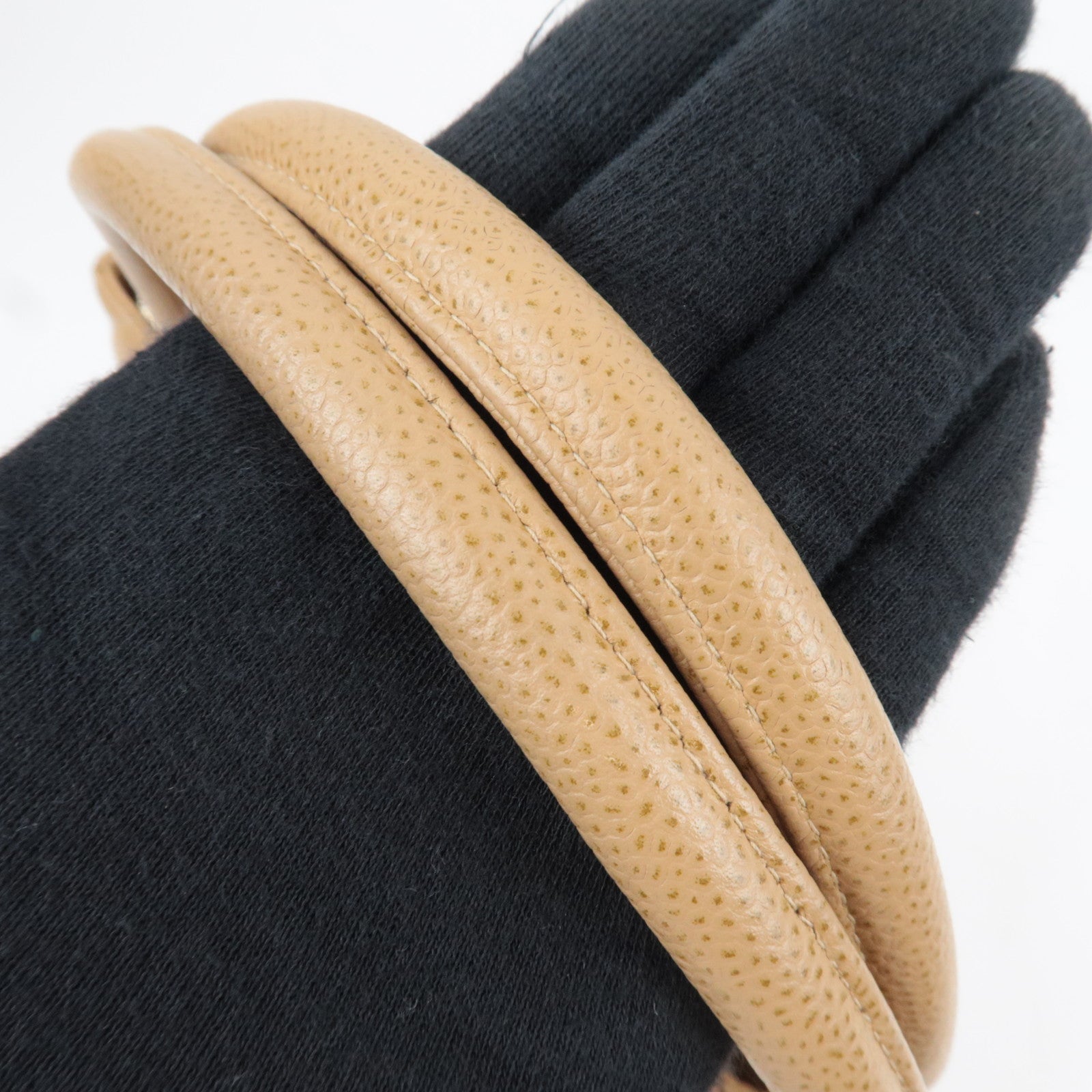 CHANEL Matelasse Medallion Tote Caviar Skin Beige Gold HDW A01804 7231753