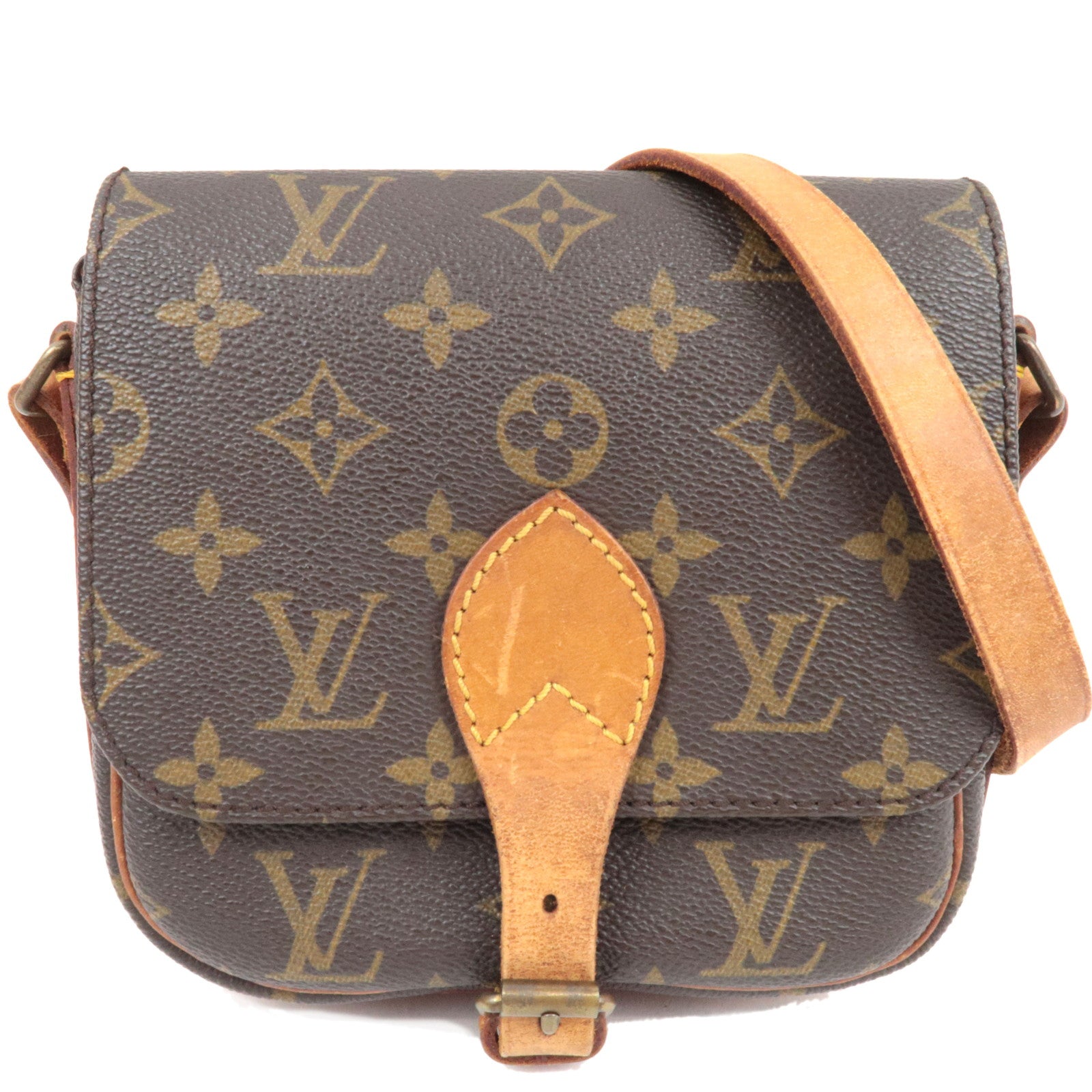 Louis Vuitton Monogram Mini Cartouchiere Shoulder Bag M51254 852 80631