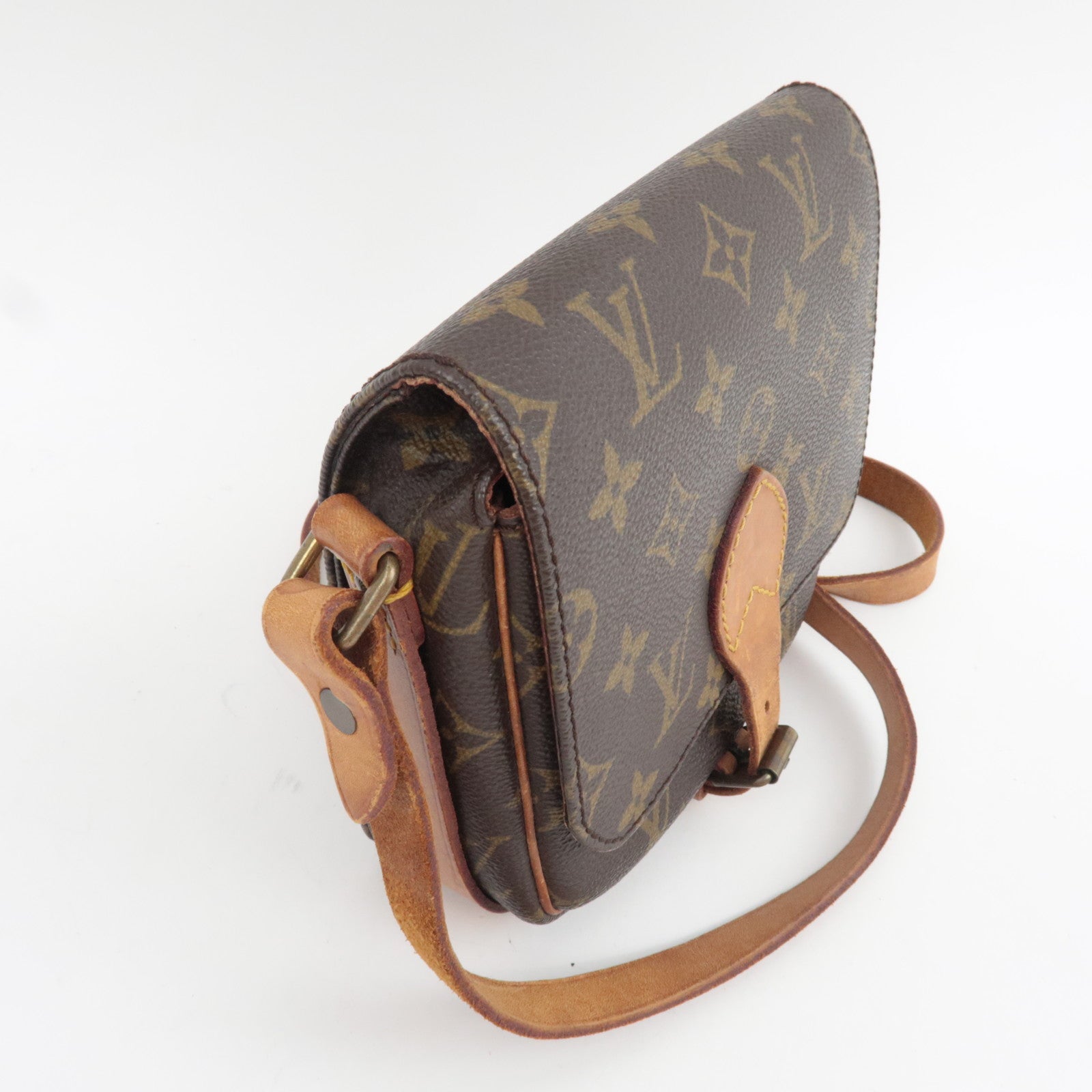 Louis Vuitton Monogram Mini Cartouchiere Shoulder Bag M51254 852