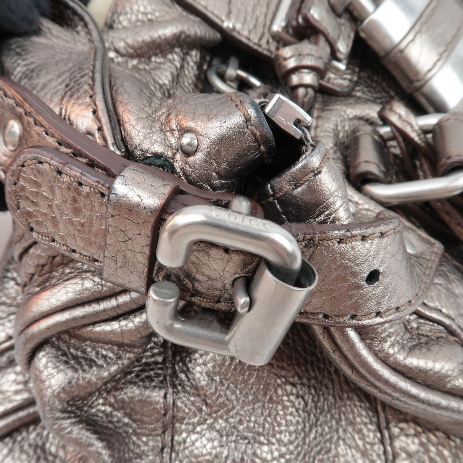 Chloe Paddington Handbag Leather Bronze *Key Lock