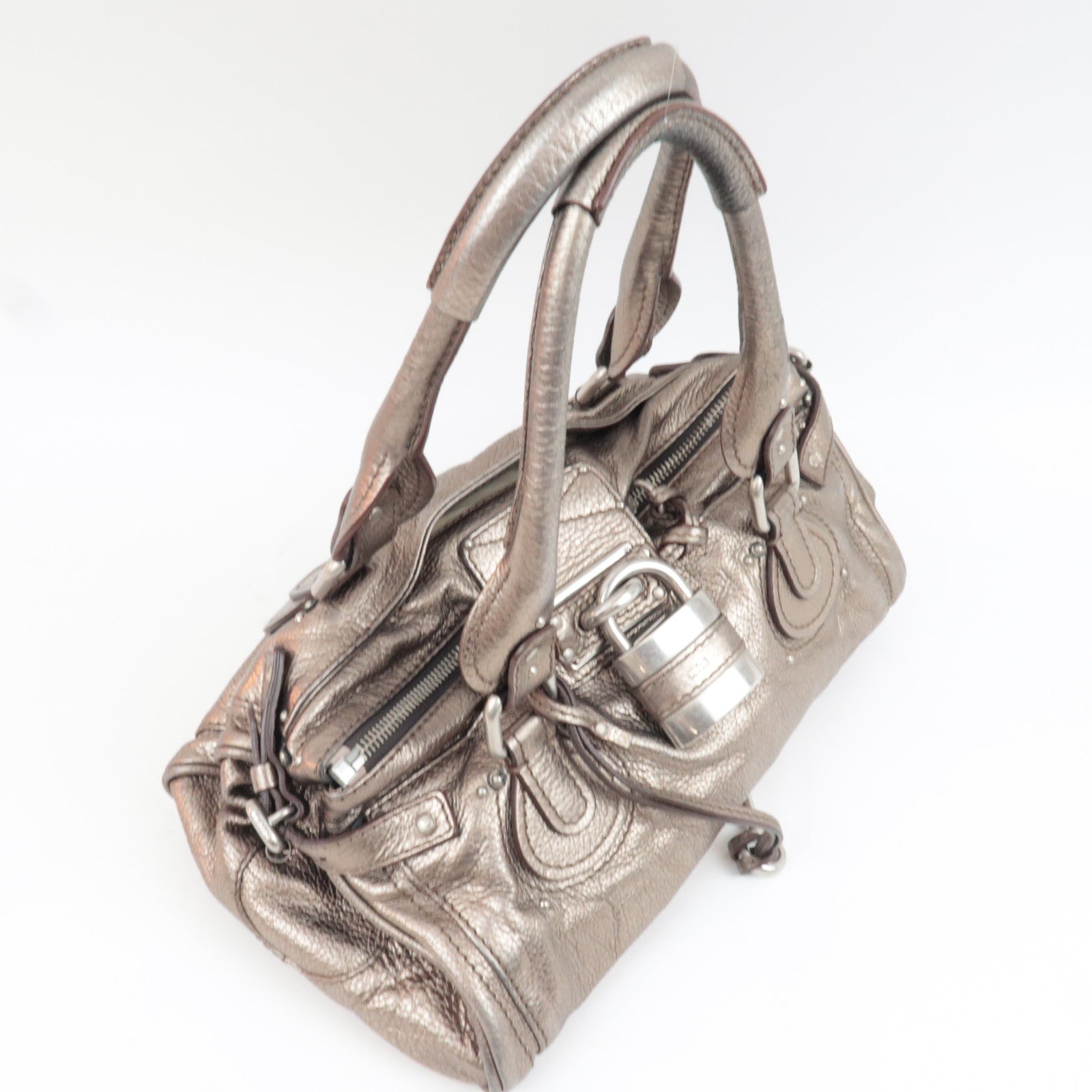 Chloe Paddington Handbag Leather Bronze *Key Lock