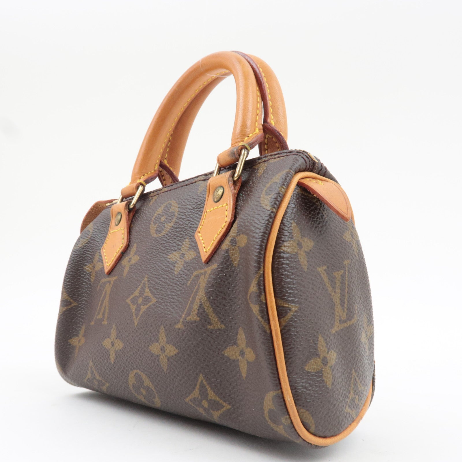 Louis Vuitton Monogram Mini Speedy 2Way Handbag 41534 TH0955 *Strap
