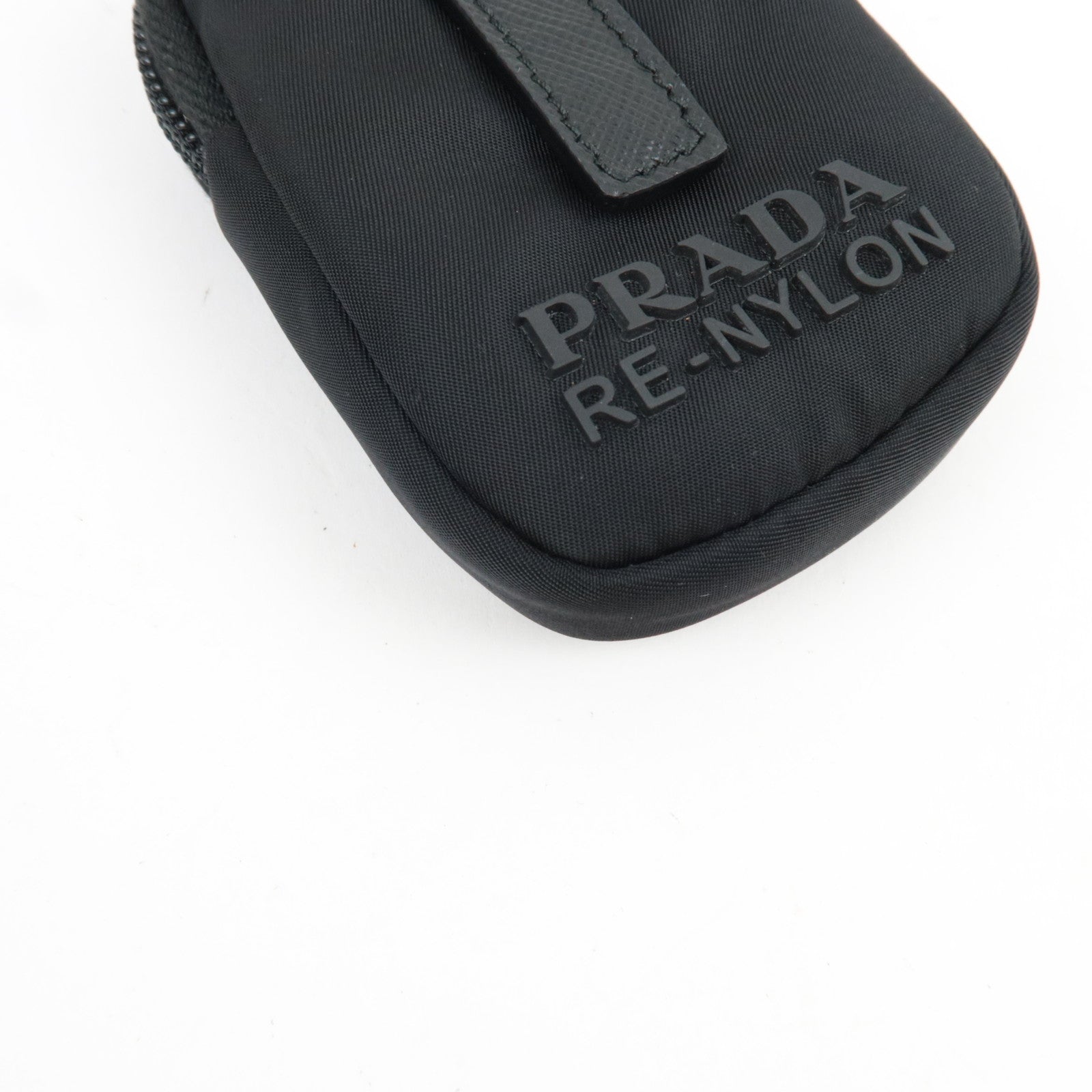 PRADA Detachable MIni Pouch Bag Charm Nylon Black