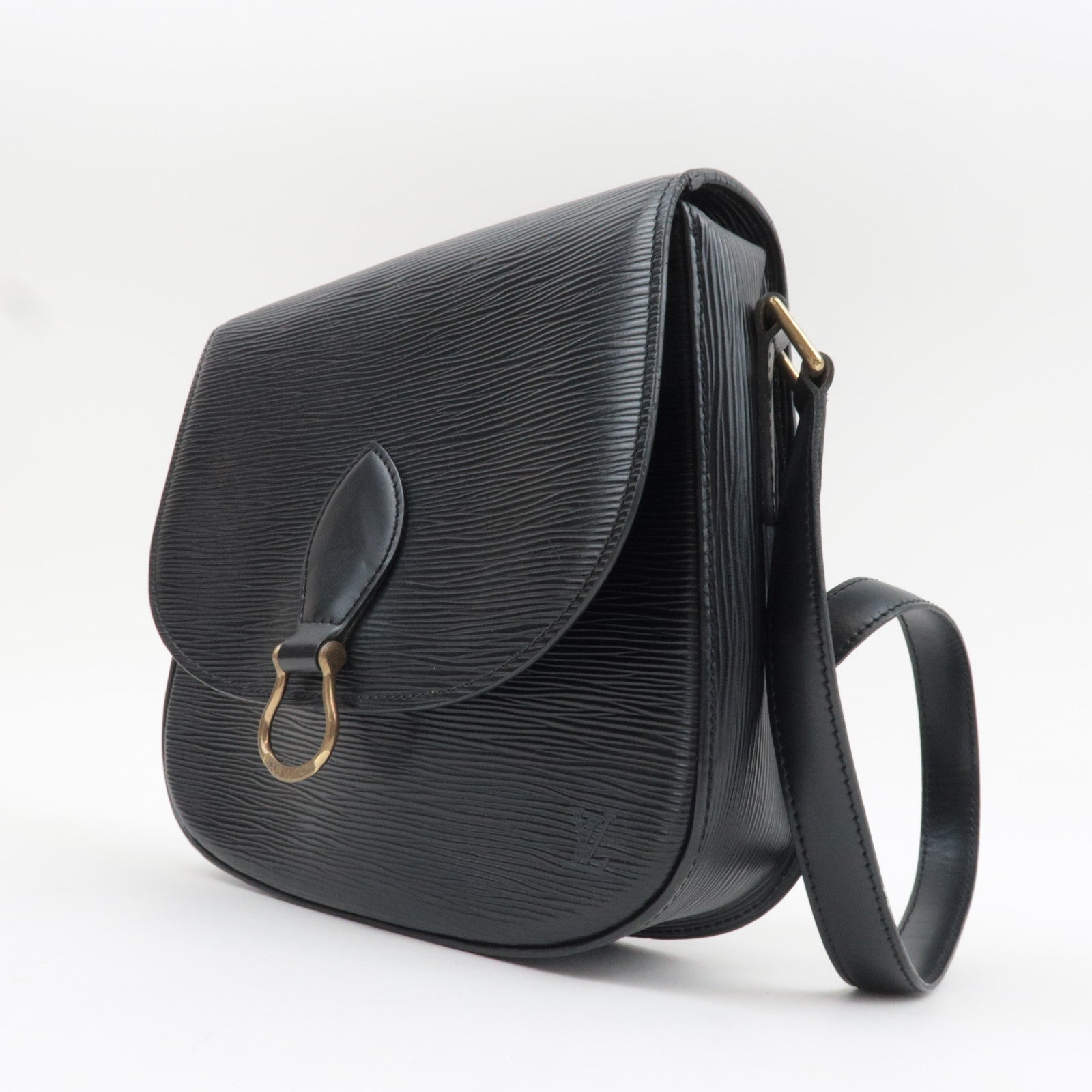 Louis Vuitton Epi Saint Cloud Shoulder Bag Noir M52192 TH0957