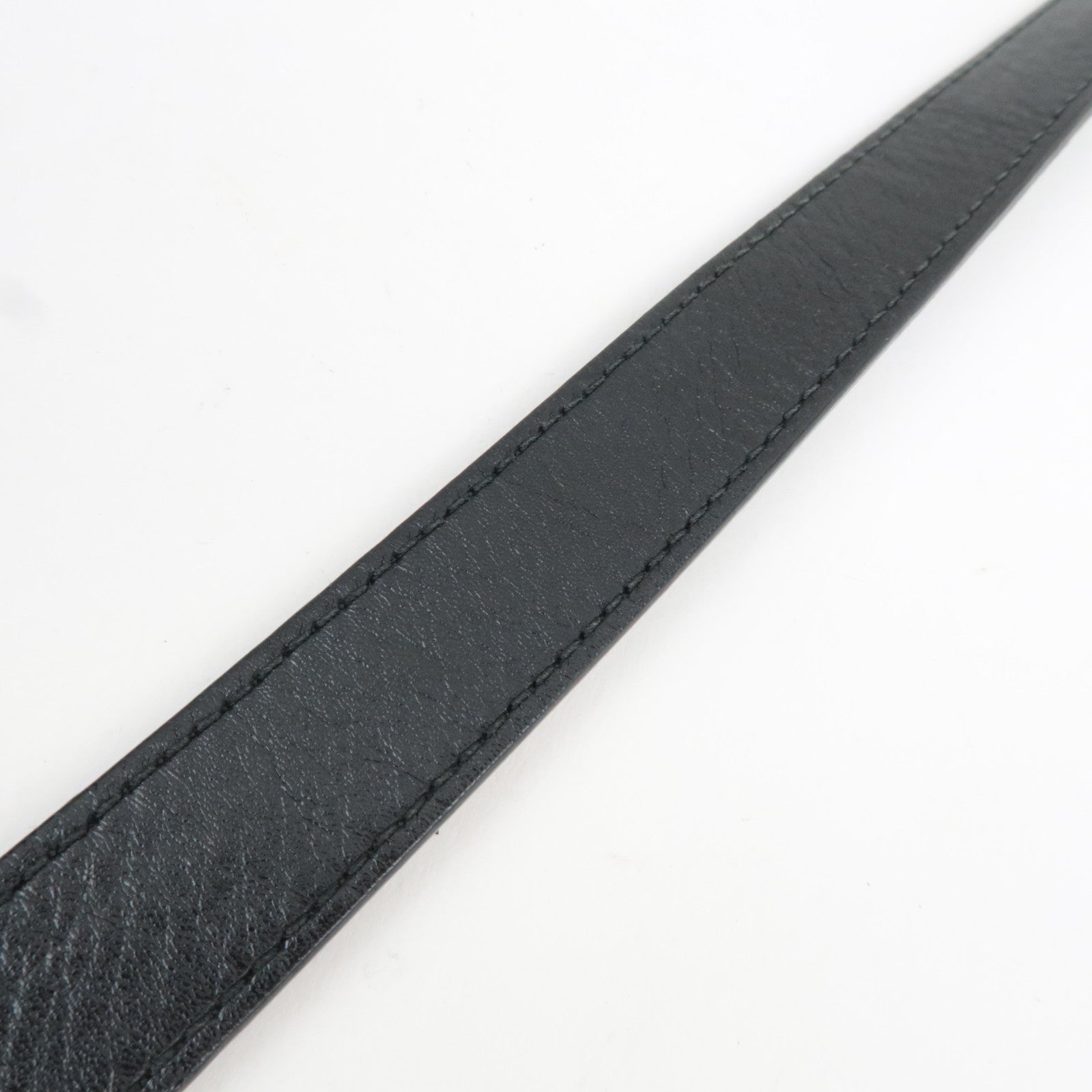 SAINT LAURENT Classic Duffle 6 Boston Bag Leather Black 322049 *Clochette