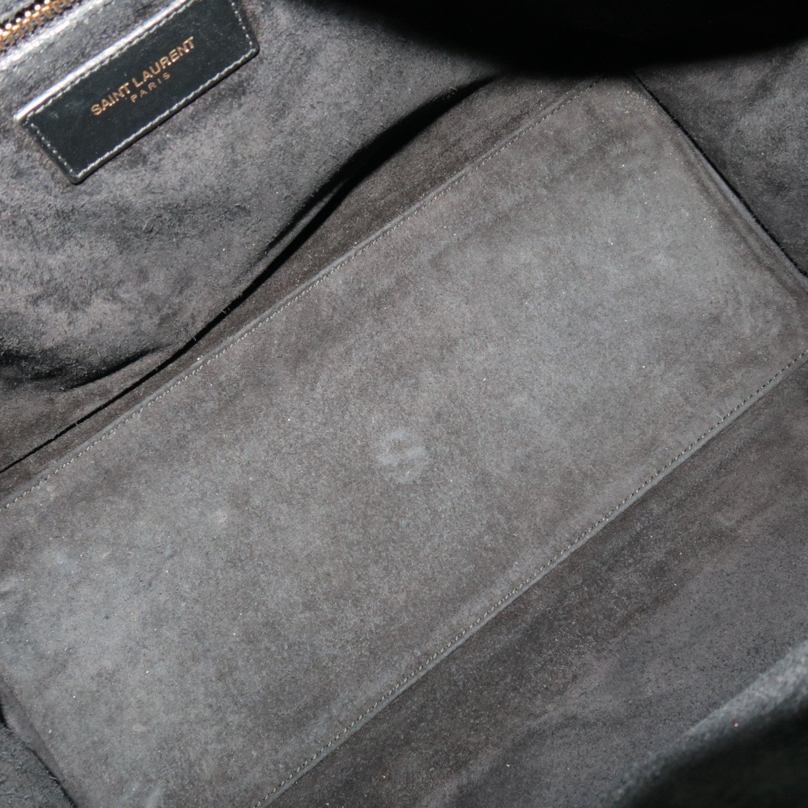 SAINT LAURENT Classic Duffle 6 Boston Bag Leather Black 322049 *Clochette