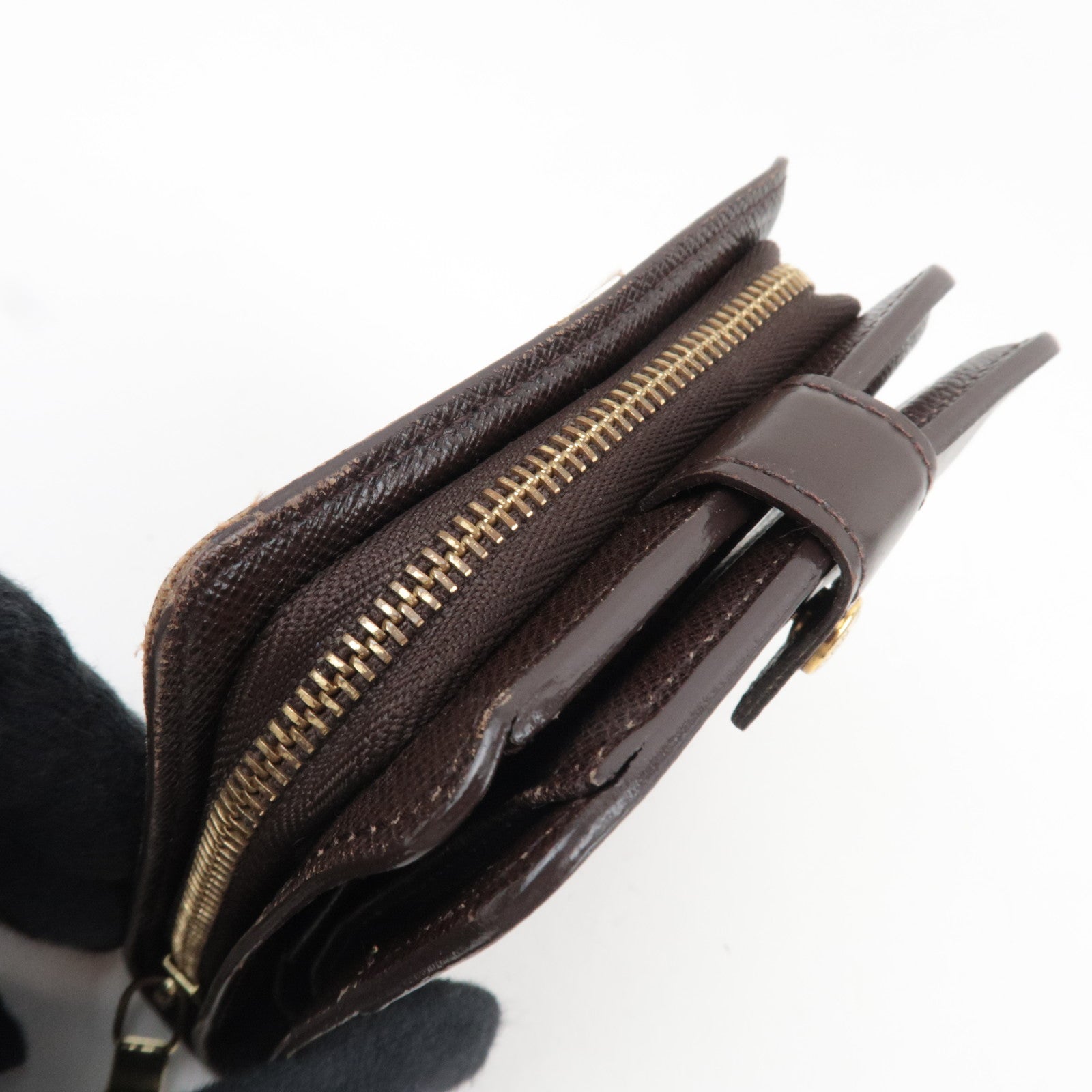 Louis Vuitton Damier Compact Zip Small Wallet N61668 CA1012