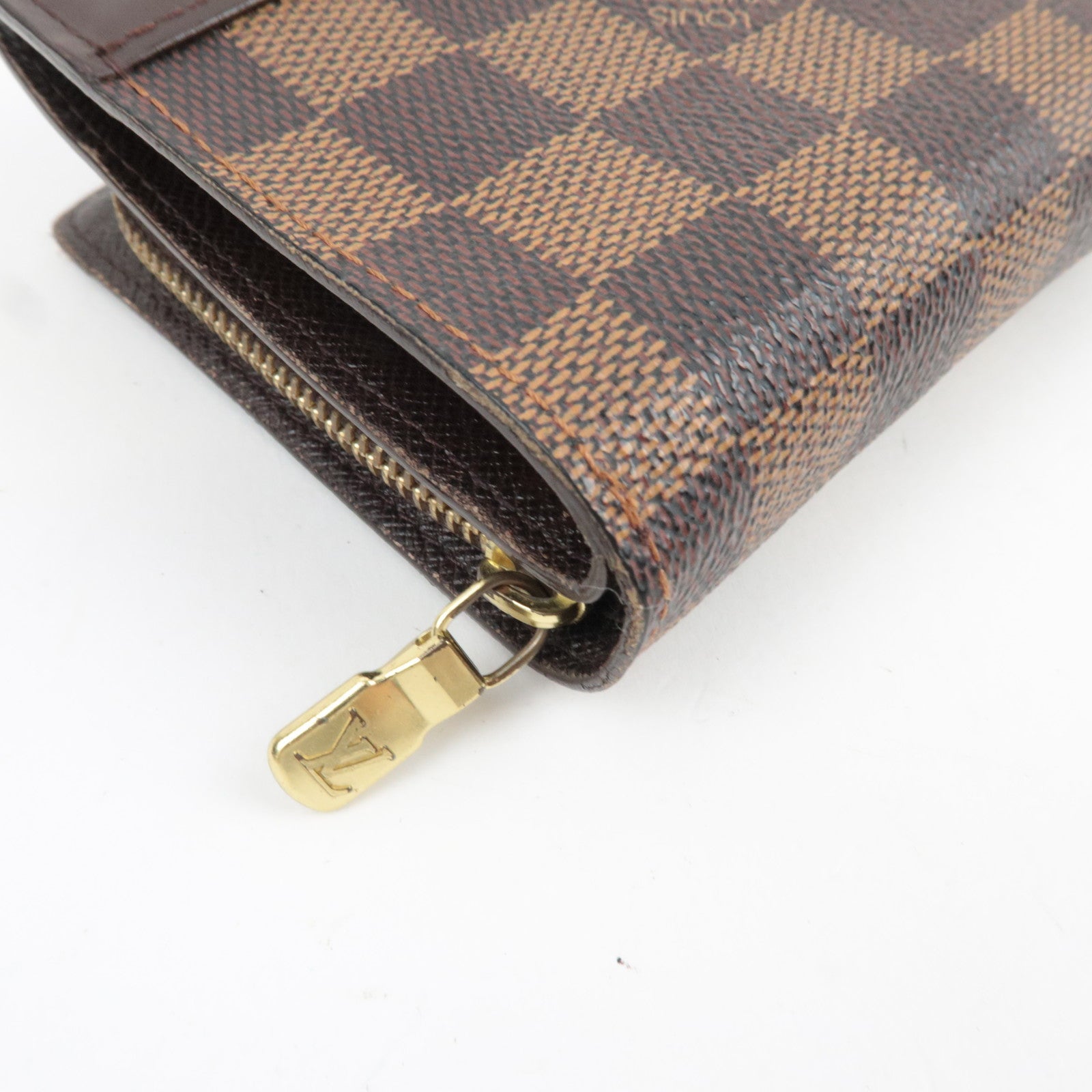 Louis Vuitton Damier Compact Zip Small Wallet N61668 CA1012