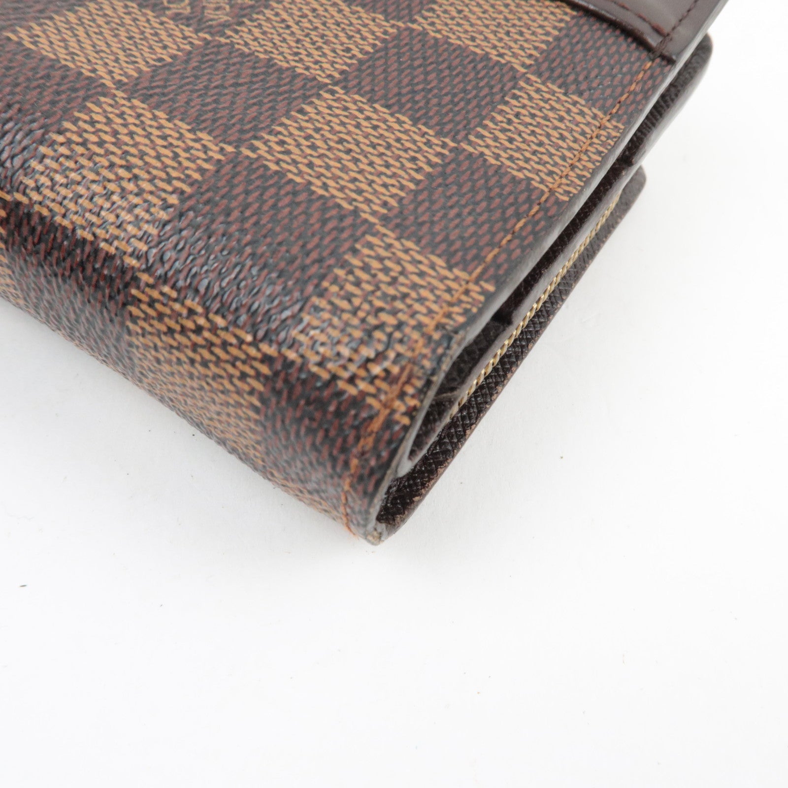 Louis Vuitton Damier Compact Zip Small Wallet N61668 CA1012