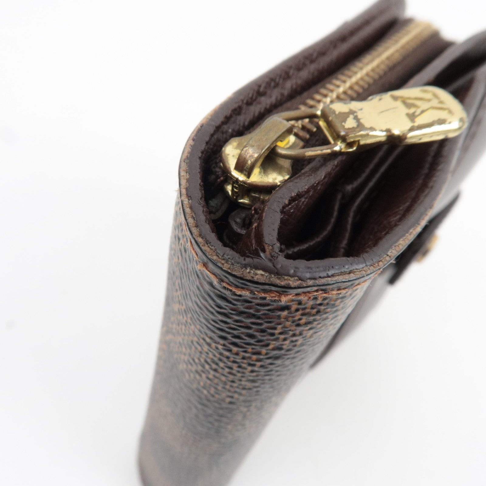 Louis Vuitton Damier Compact Zip Small Wallet N61668 CA1024