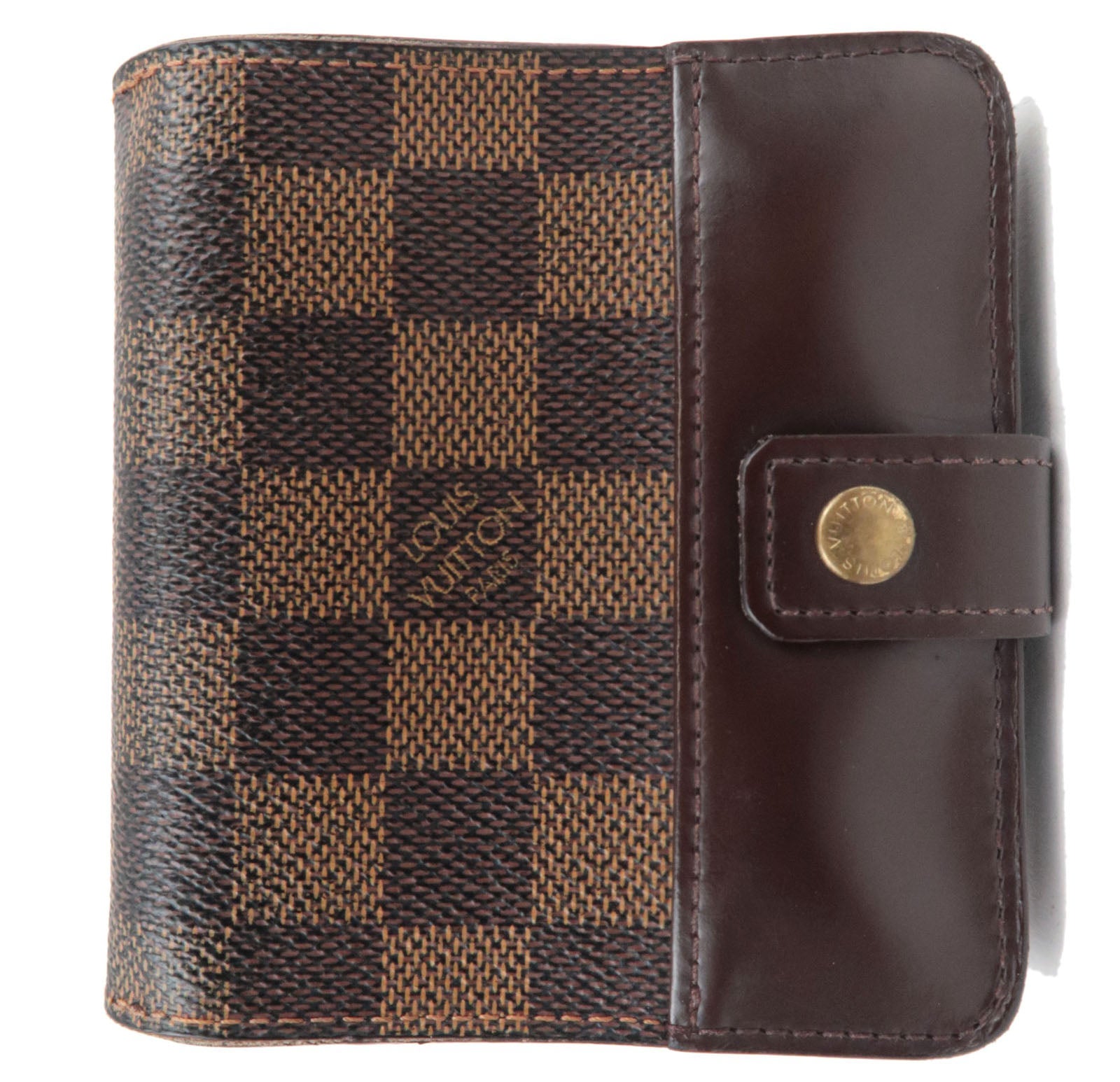 Louis Vuitton Damier Compact Zip Small Wallet N61668 CA1024