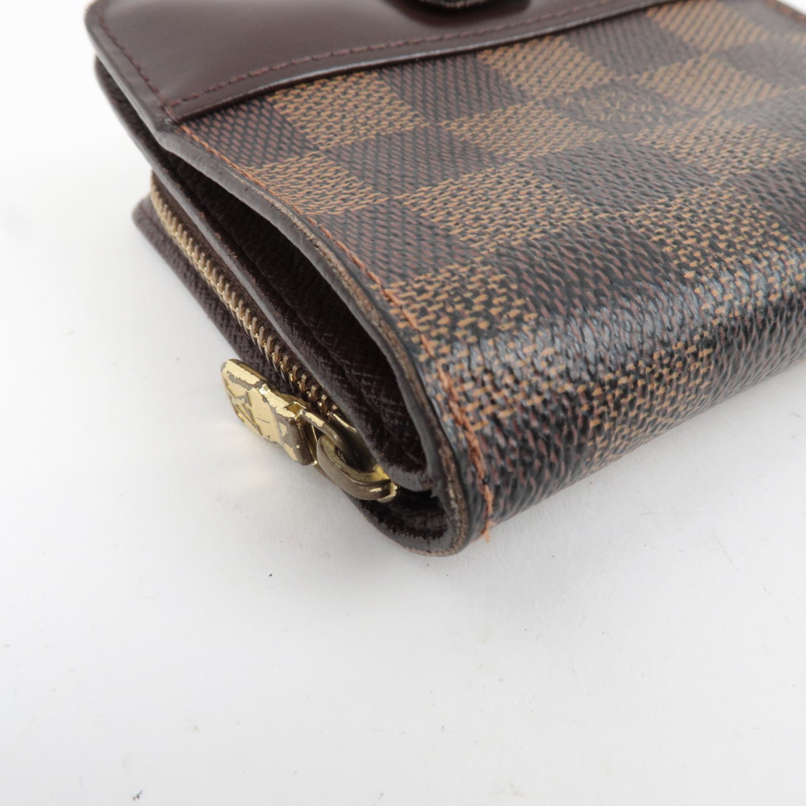 Louis Vuitton Damier Compact Zip Small Wallet N61668 CA1024
