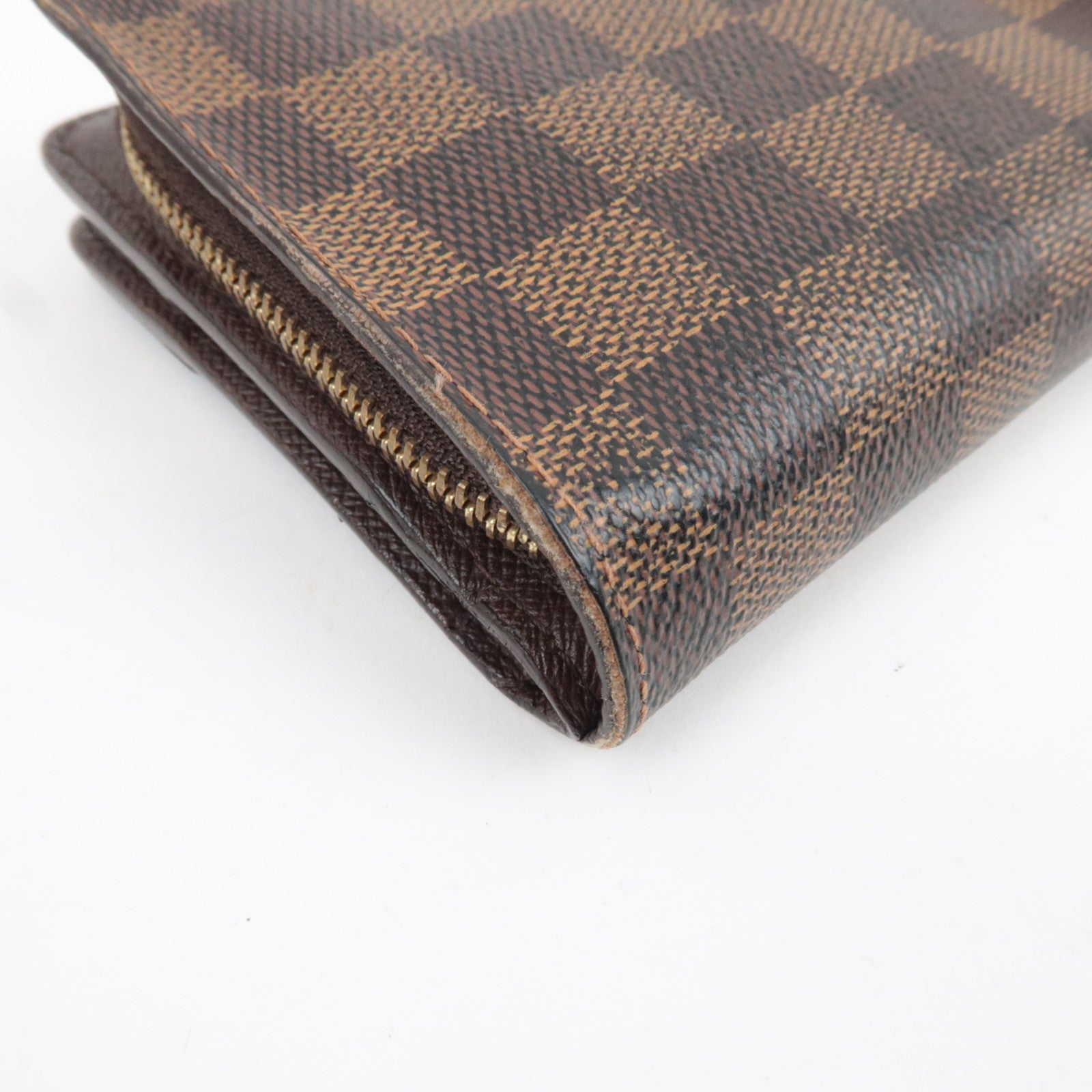 Louis Vuitton Damier Compact Zip Small Wallet N61668 CA1024
