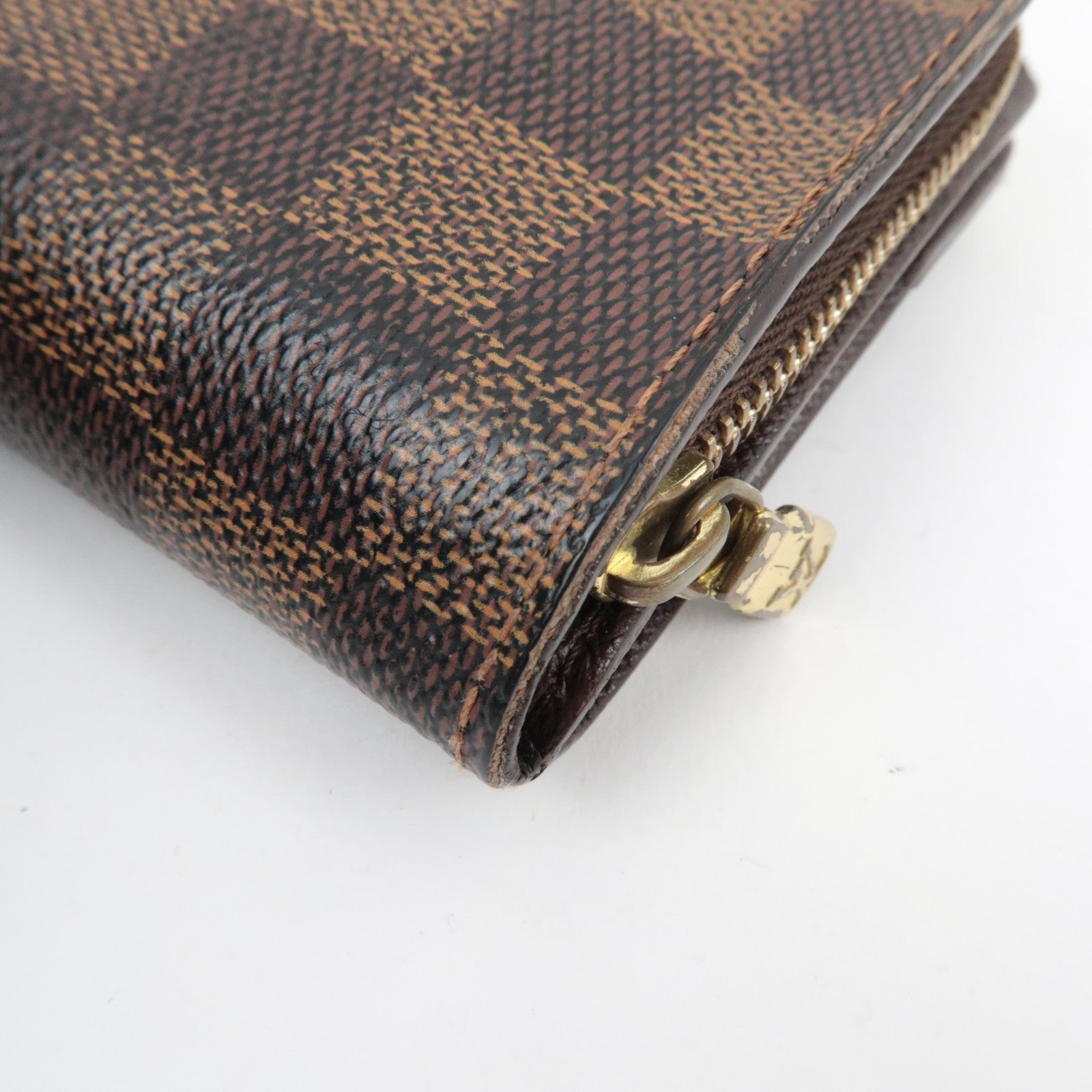 Louis Vuitton Damier Compact Zip Small Wallet N61668 CA1024