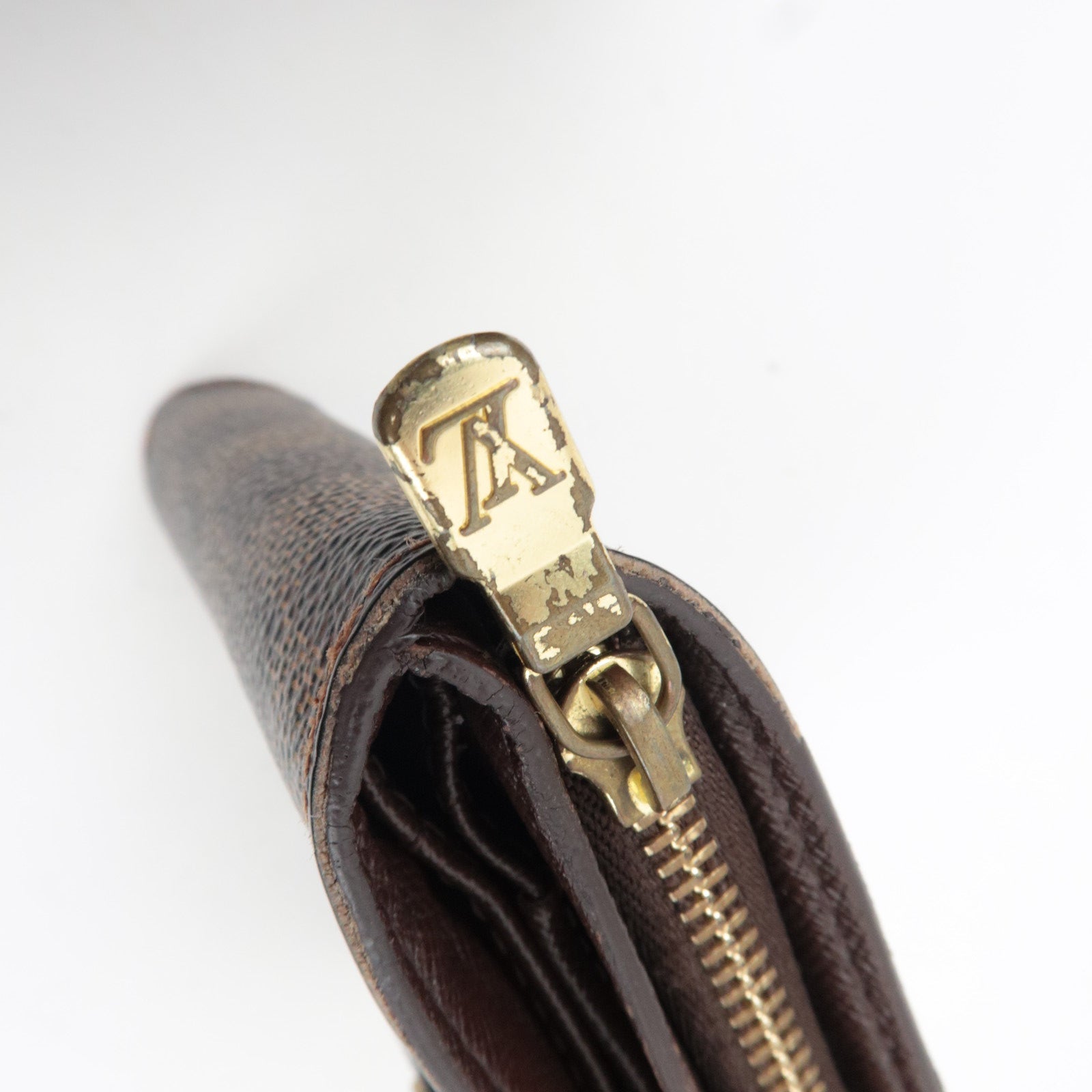 Louis Vuitton Damier Compact Zip Small Wallet N61668 CA1024