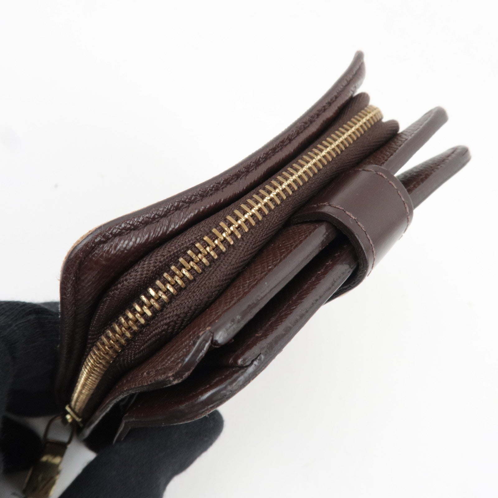 Louis Vuitton Damier Compact Zip Small Wallet N61668 CA1024