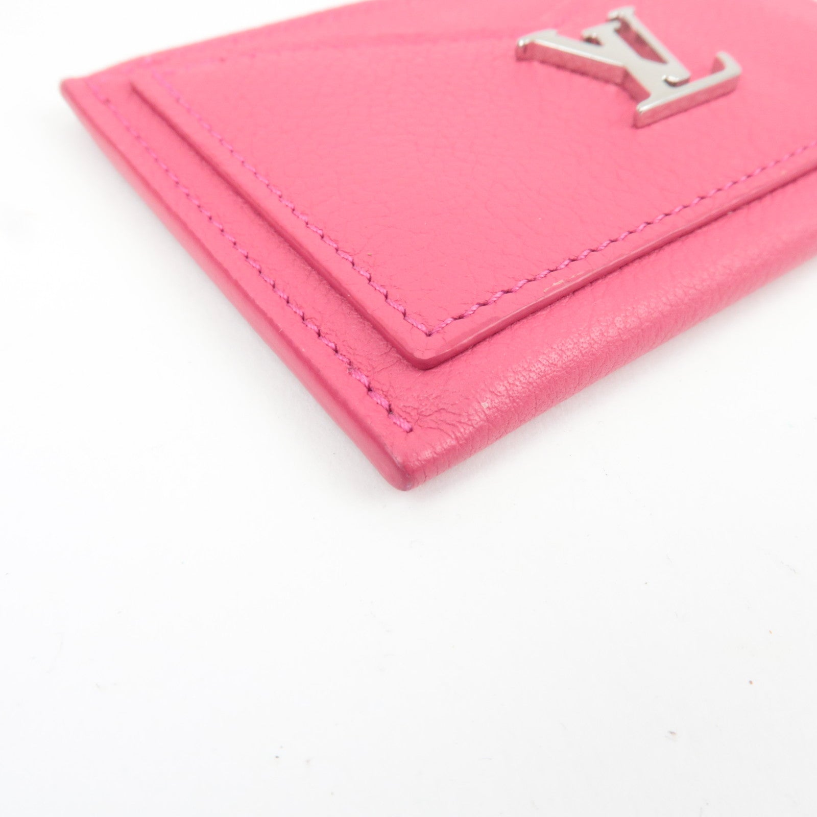 Louis Vuitton Porte Carte Lockme Card Case Hot Pink M68555 RFID *Box, Dust bag