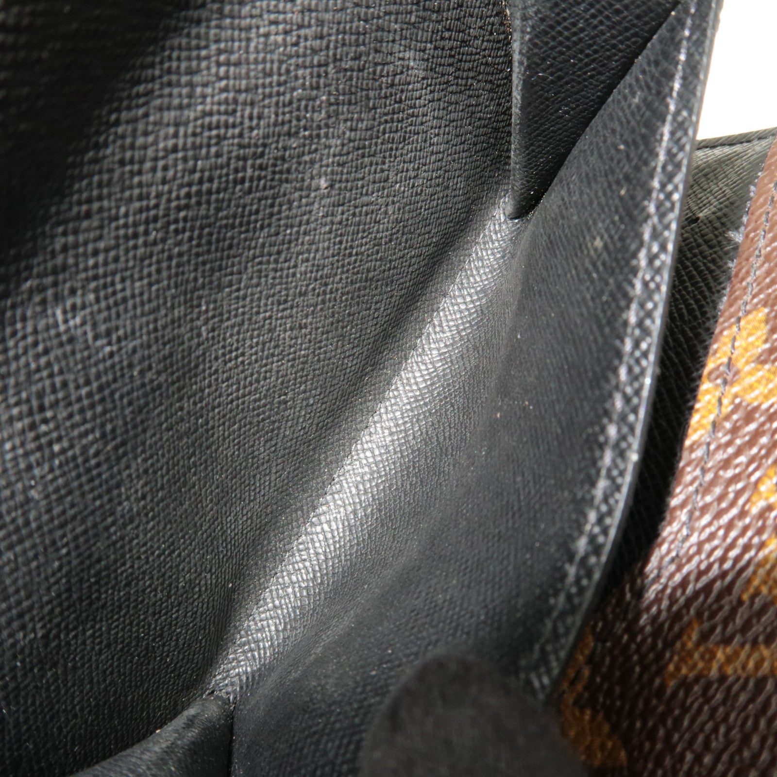 Louis Vuitton Monogram Macassar Portefeuille Compact Small Wallet M0167 MI0161 *Box, Dust bag, Chain