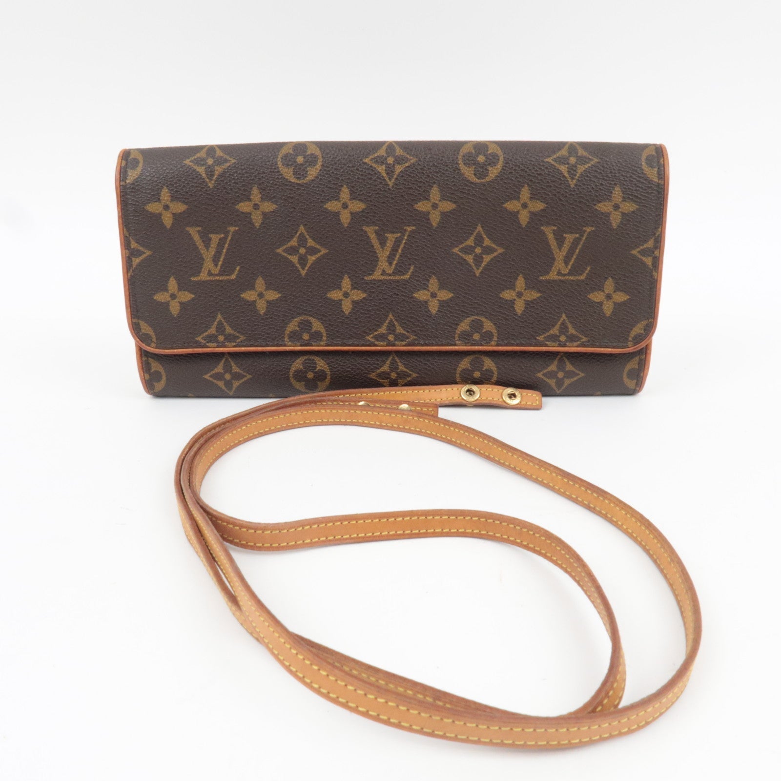 Louis Vuitton Monogram Pochette Twin GM Shoulder Bag M51852 FL0080 *Strap