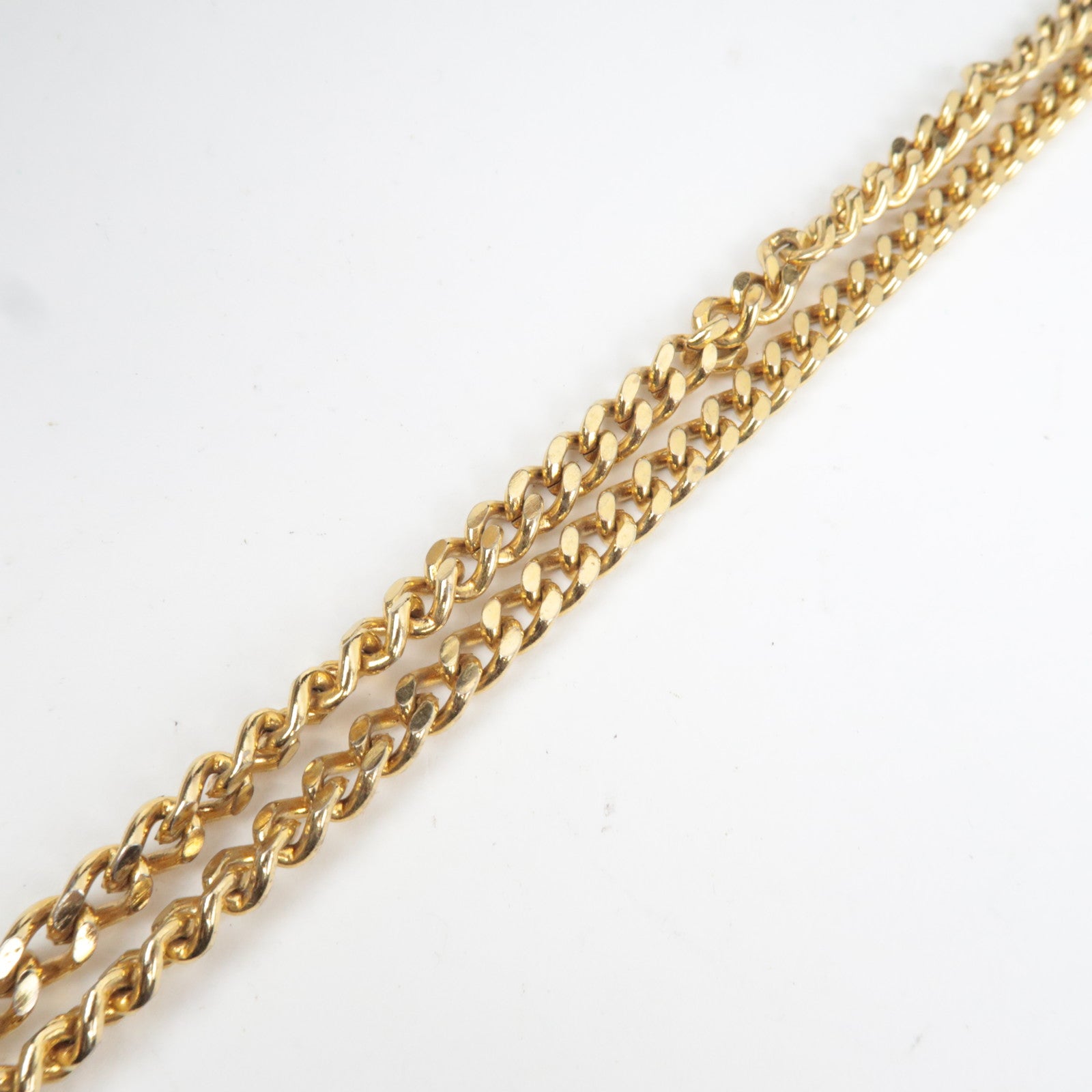 Christian Dior Honeycomb Chain Shoulder Bag PVC Leather Beige Brown