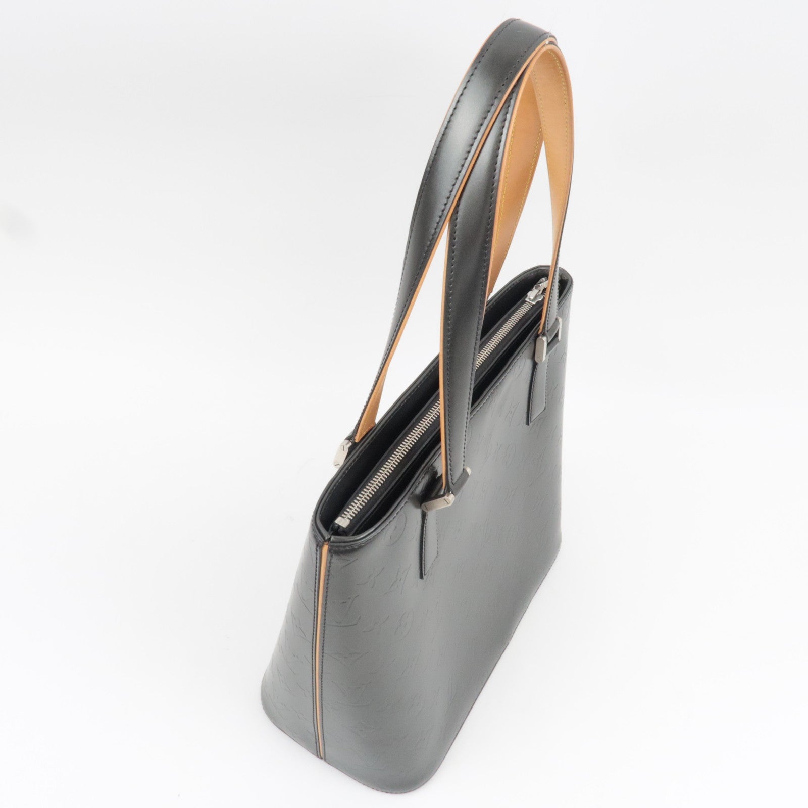 Louis Vuitton Monogram Matte Stockton Handbag Noir M55112 CA0042