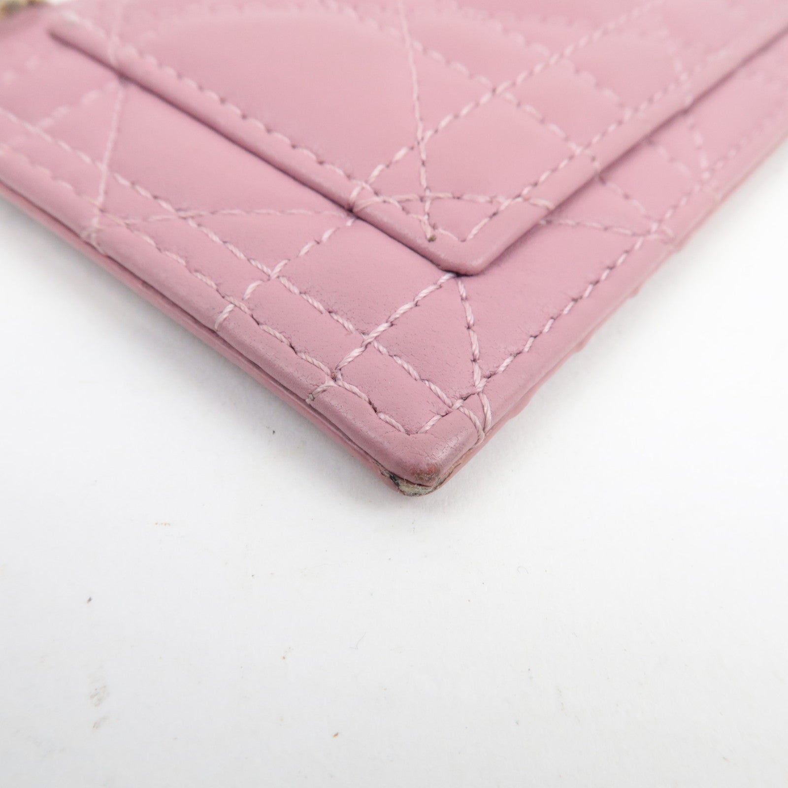 Christian Dior Lady Dior Fragment Case Leather Pink
