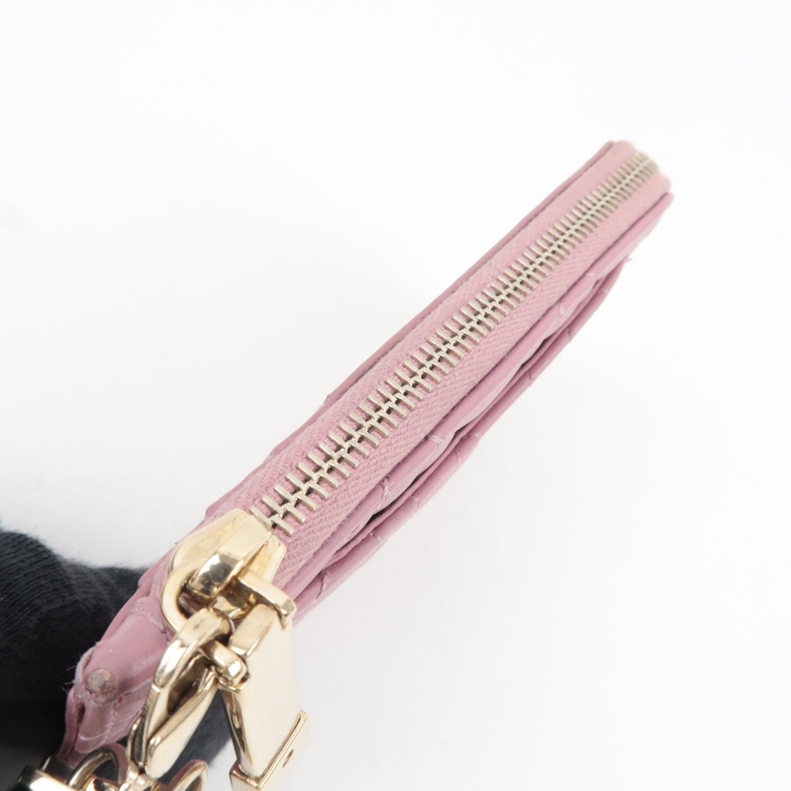 Christian Dior Lady Dior Fragment Case Leather Pink