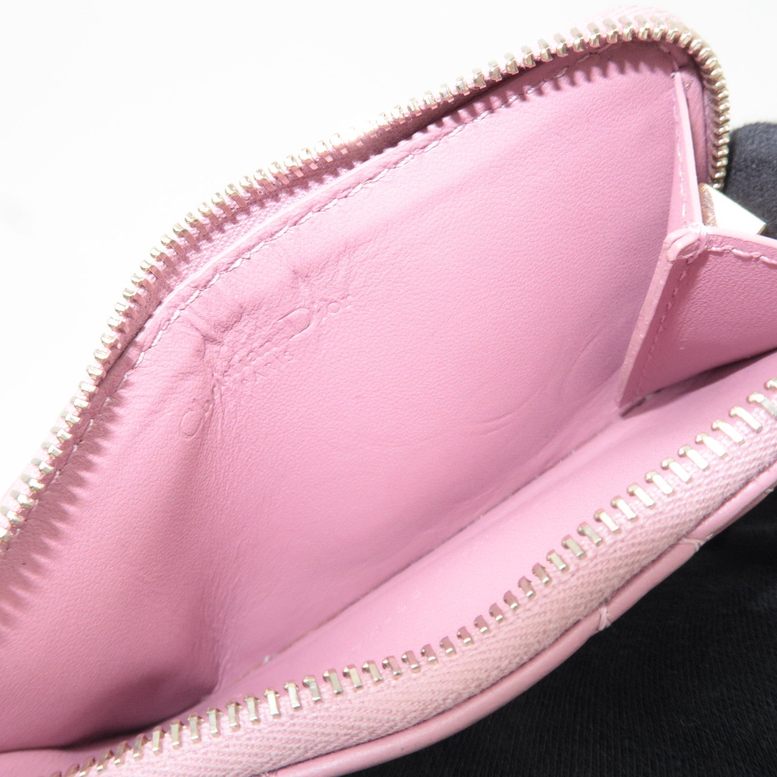 Christian Dior Lady Dior Fragment Case Leather Pink