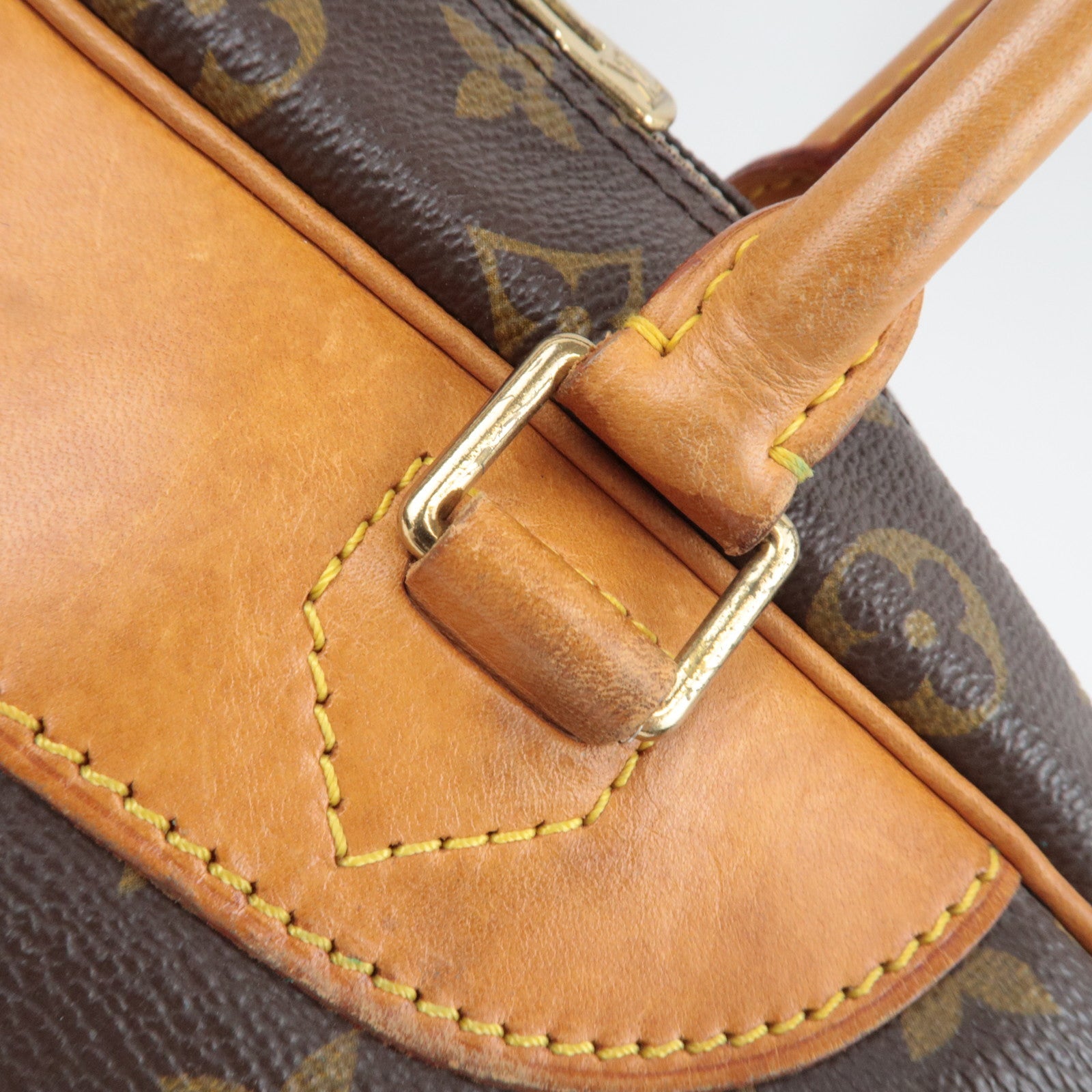 Louis Vuitton Monogram Deauville Handbag M47270 VI0936 *Name tag