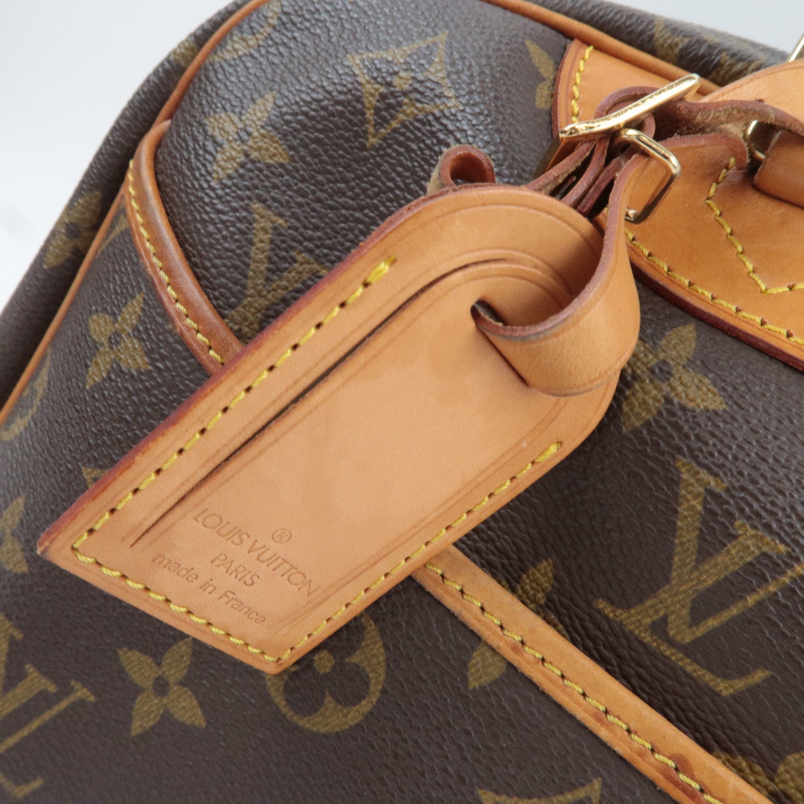 Louis Vuitton Monogram Deauville Handbag M47270 VI0936 *Name tag