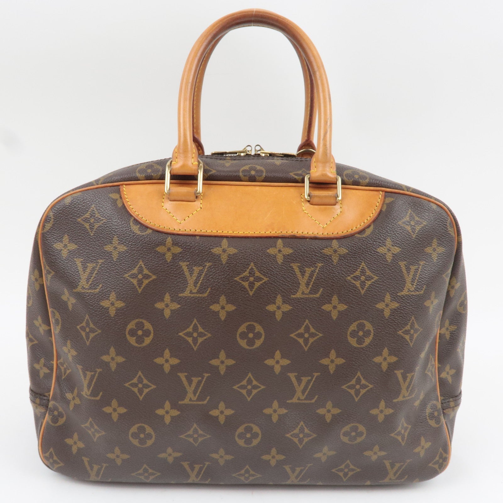 Louis Vuitton Monogram Deauville Handbag M47270 VI0936 *Name tag