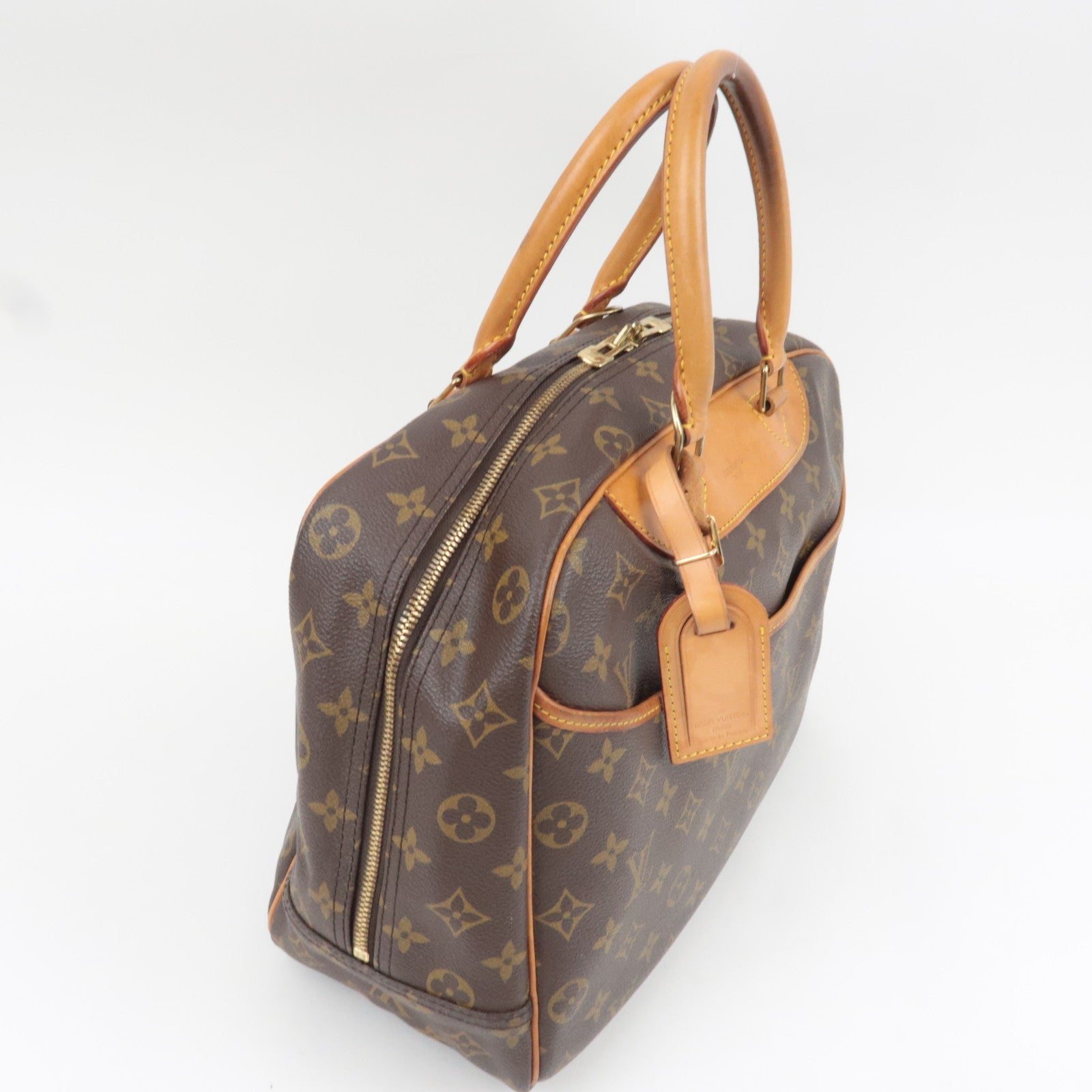 Louis Vuitton Monogram Deauville Handbag M47270 VI0936 *Name tag