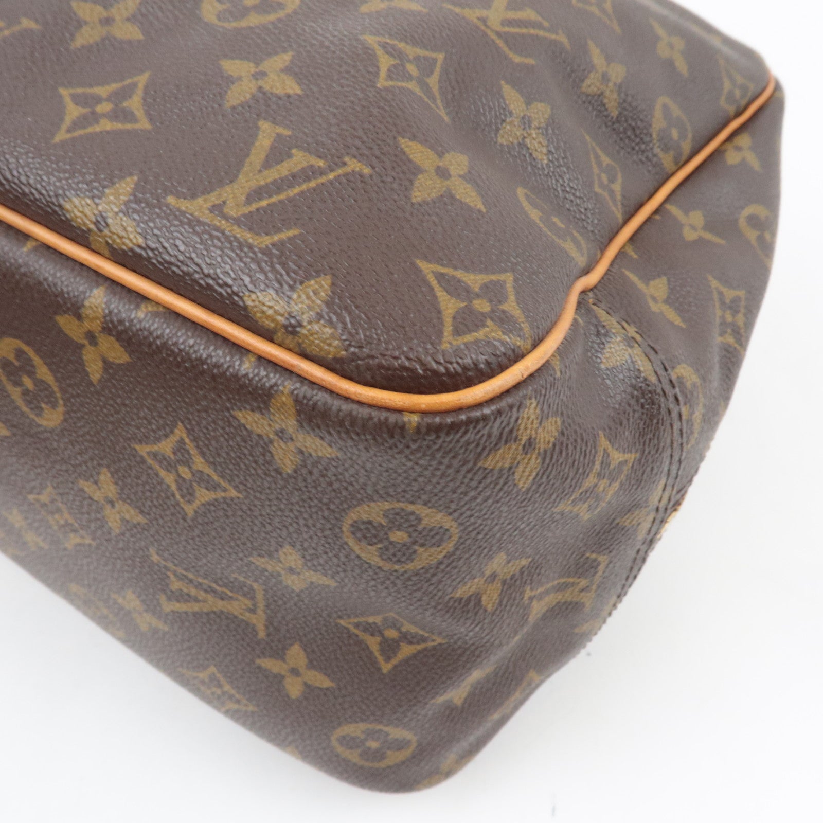 Louis Vuitton Monogram Deauville Handbag M47270 VI0936 *Name tag