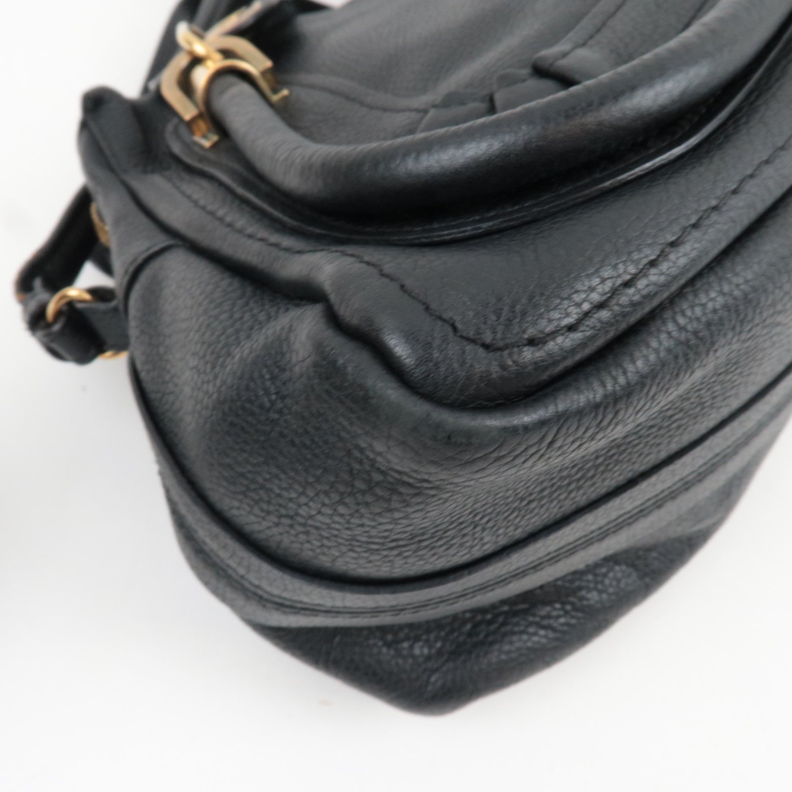 Chloe Paraty 2Way Handbag Leather Black