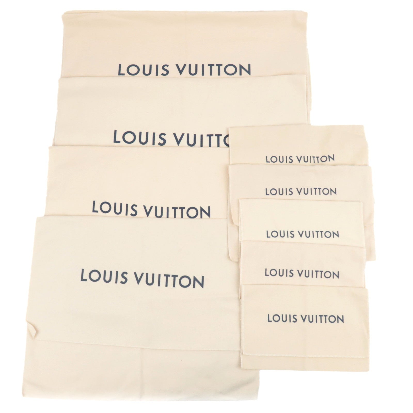 Louis Vuitton Set of 10 Dust Bag New Model Cotton Beige80865